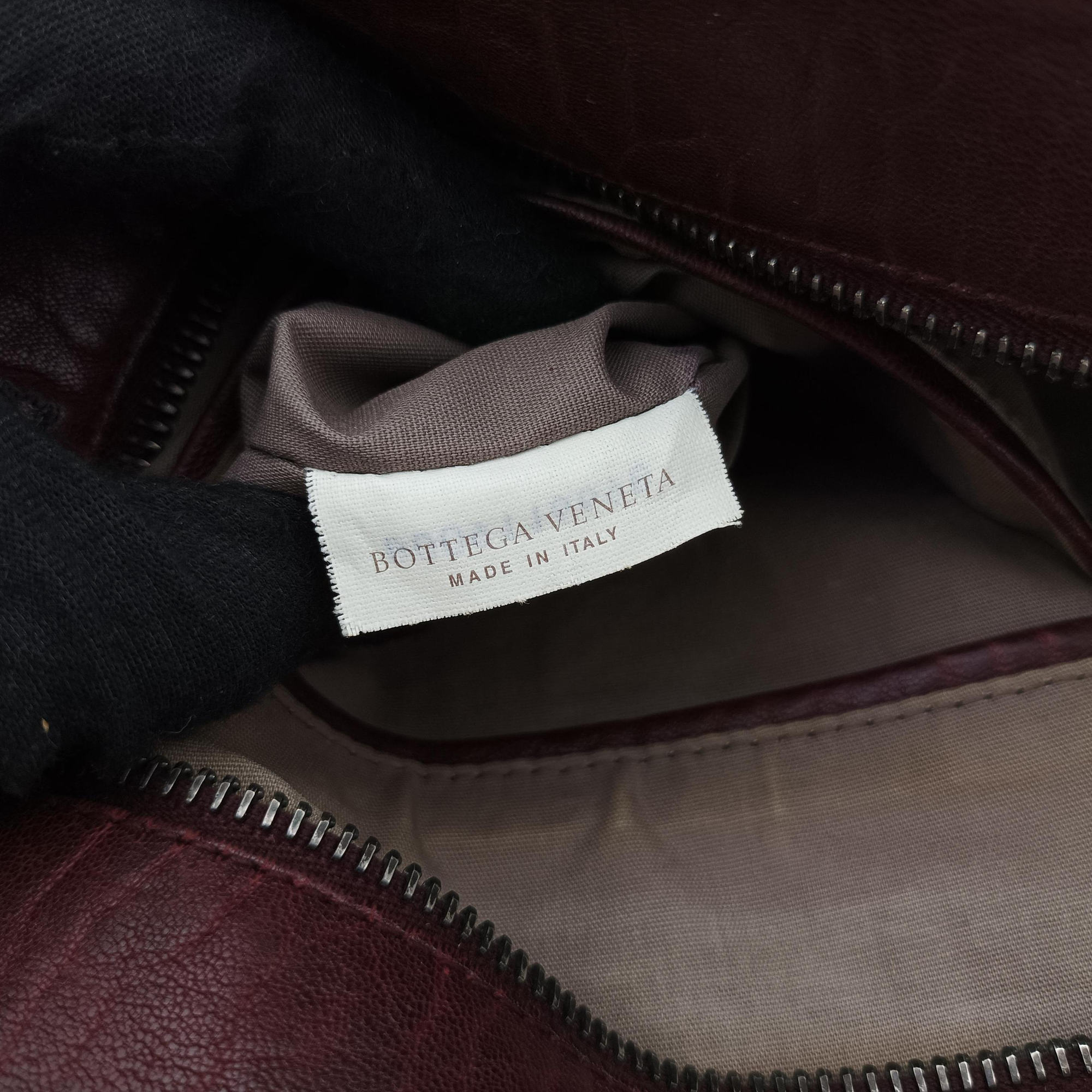 Intrecciato Burgundy Leather B00911669Bイントレチャート ワインレッド レザー B00911669B