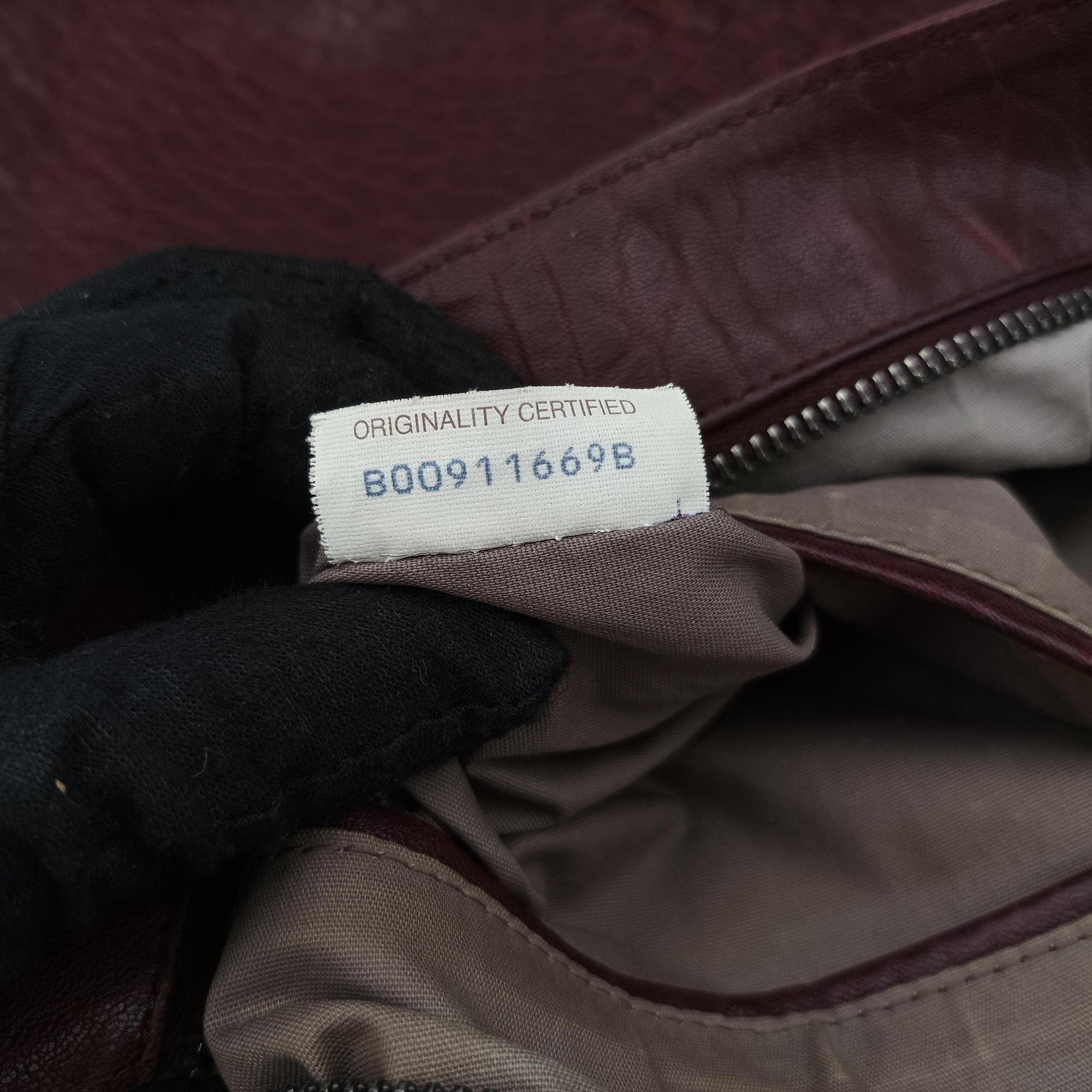 Intrecciato Burgundy Leather B00911669Bイントレチャート ワインレッド レザー B00911669B