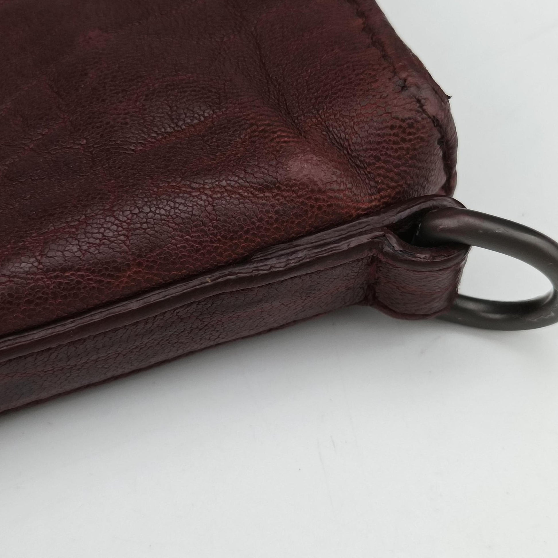 Intrecciato Burgundy Leather B00911669Bイントレチャート ワインレッド レザー B00911669B