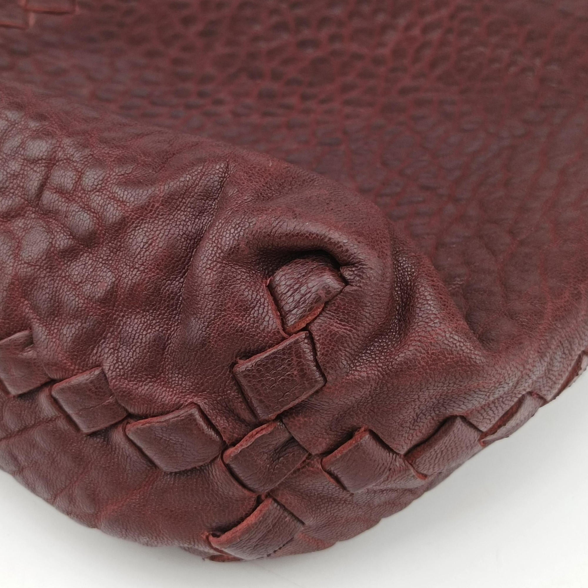 Intrecciato Burgundy Leather B00911669Bイントレチャート ワインレッド レザー B00911669B