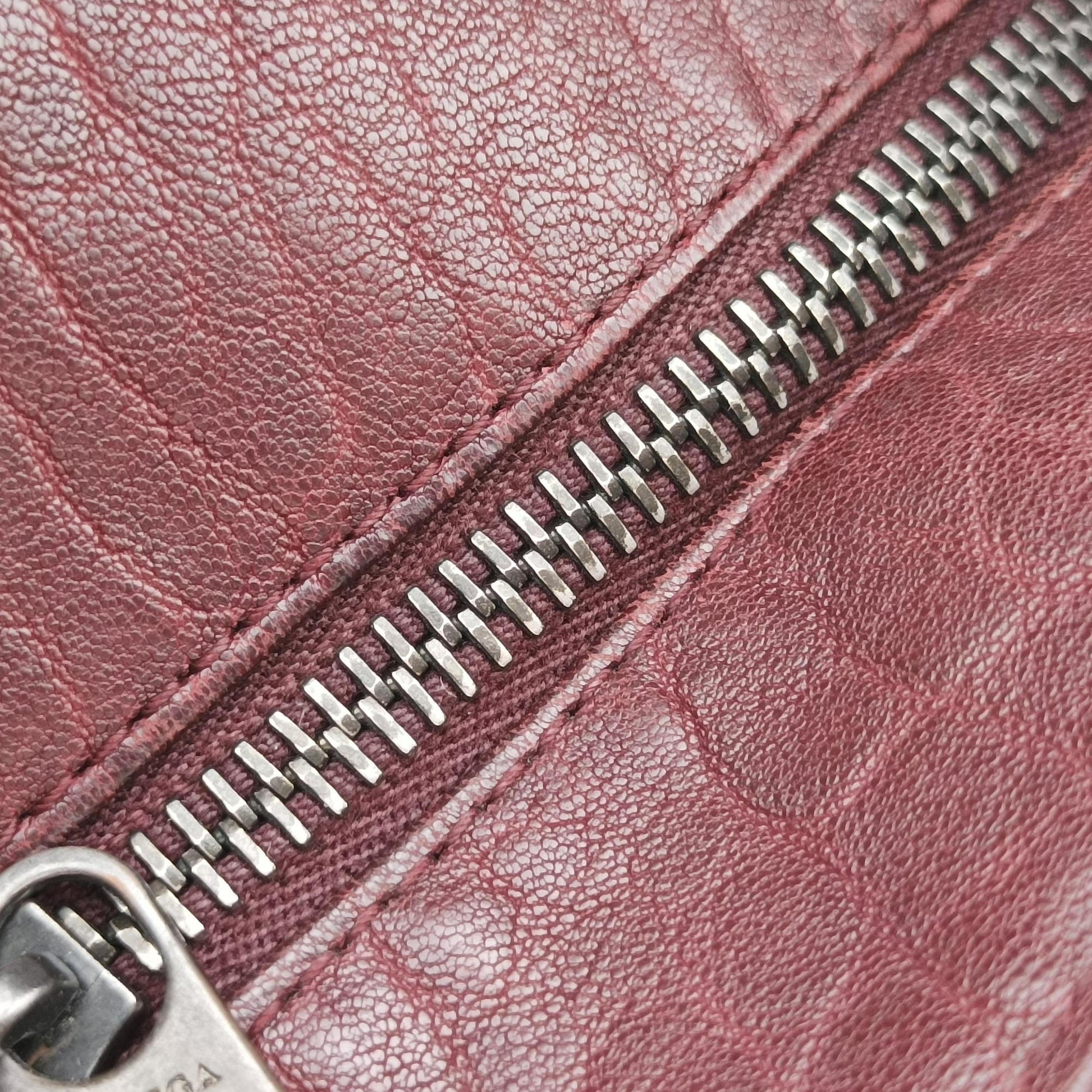 Intrecciato Burgundy Leather B00911669Bイントレチャート ワインレッド レザー B00911669B