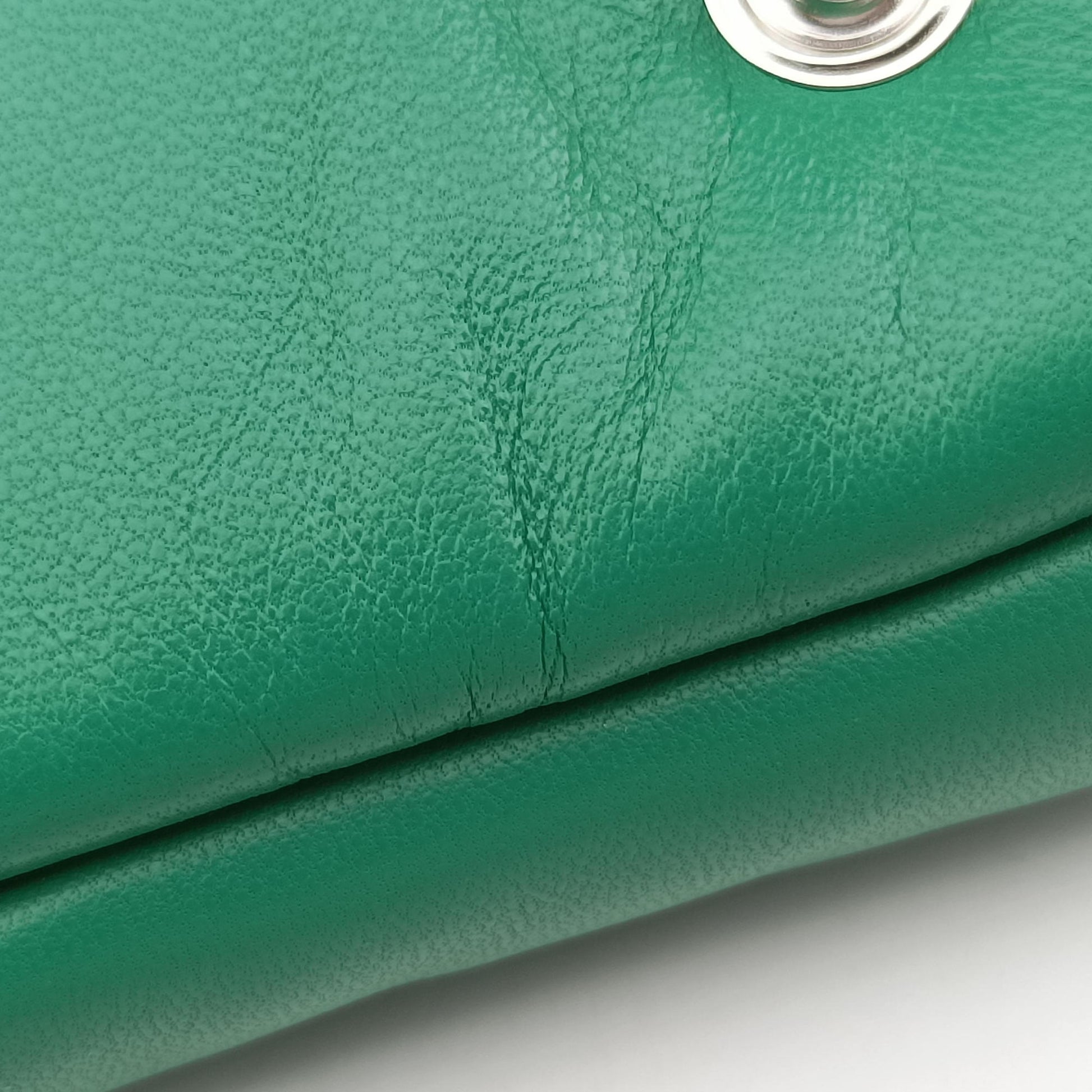 triangle mini Green Leather 1NR015 62トライアングル ミニ グリーン レザー 1NR015 62