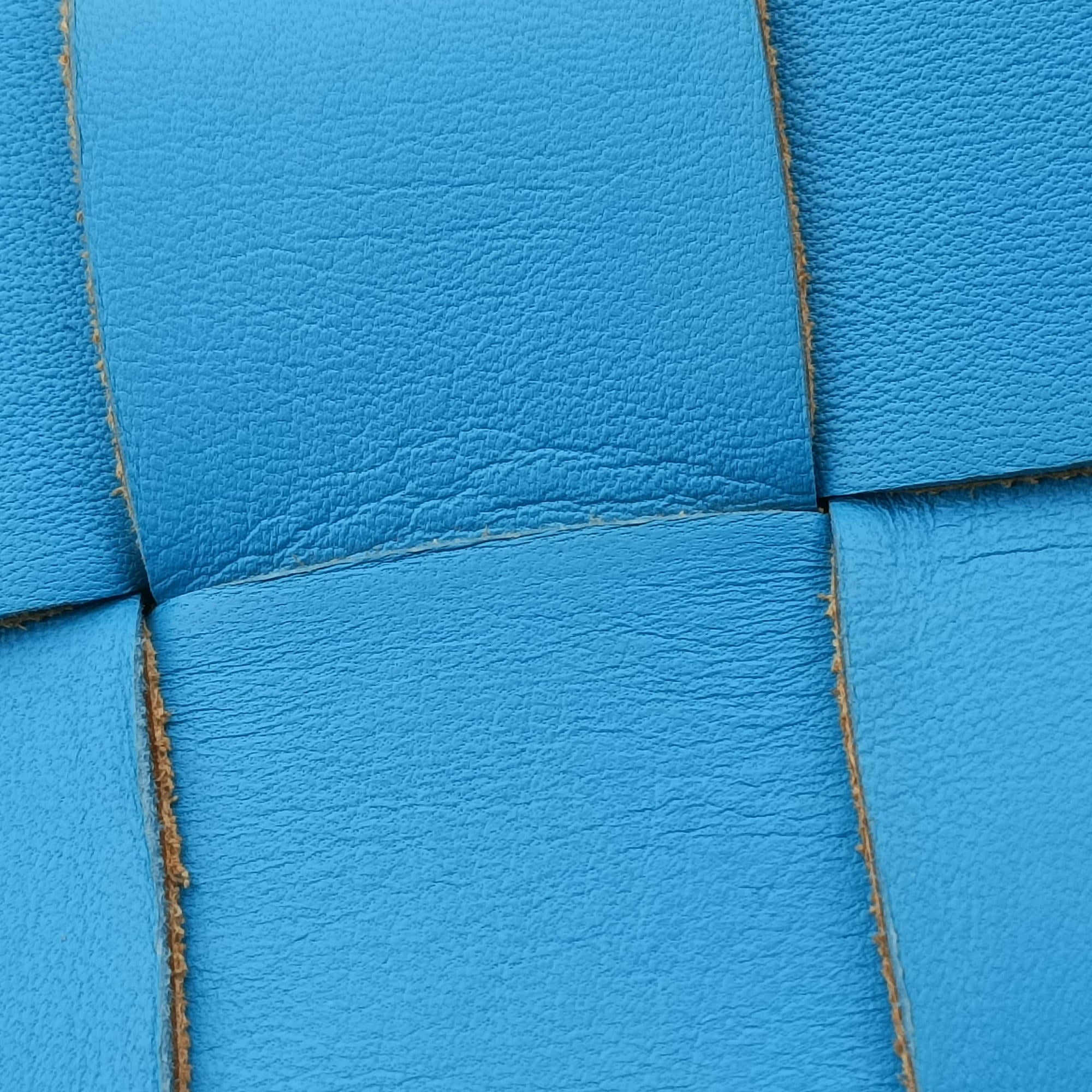 padded intrecciato Blue lambskin B08253066Hパデッド イントレチャート ブルー ラムスキン B08253066H