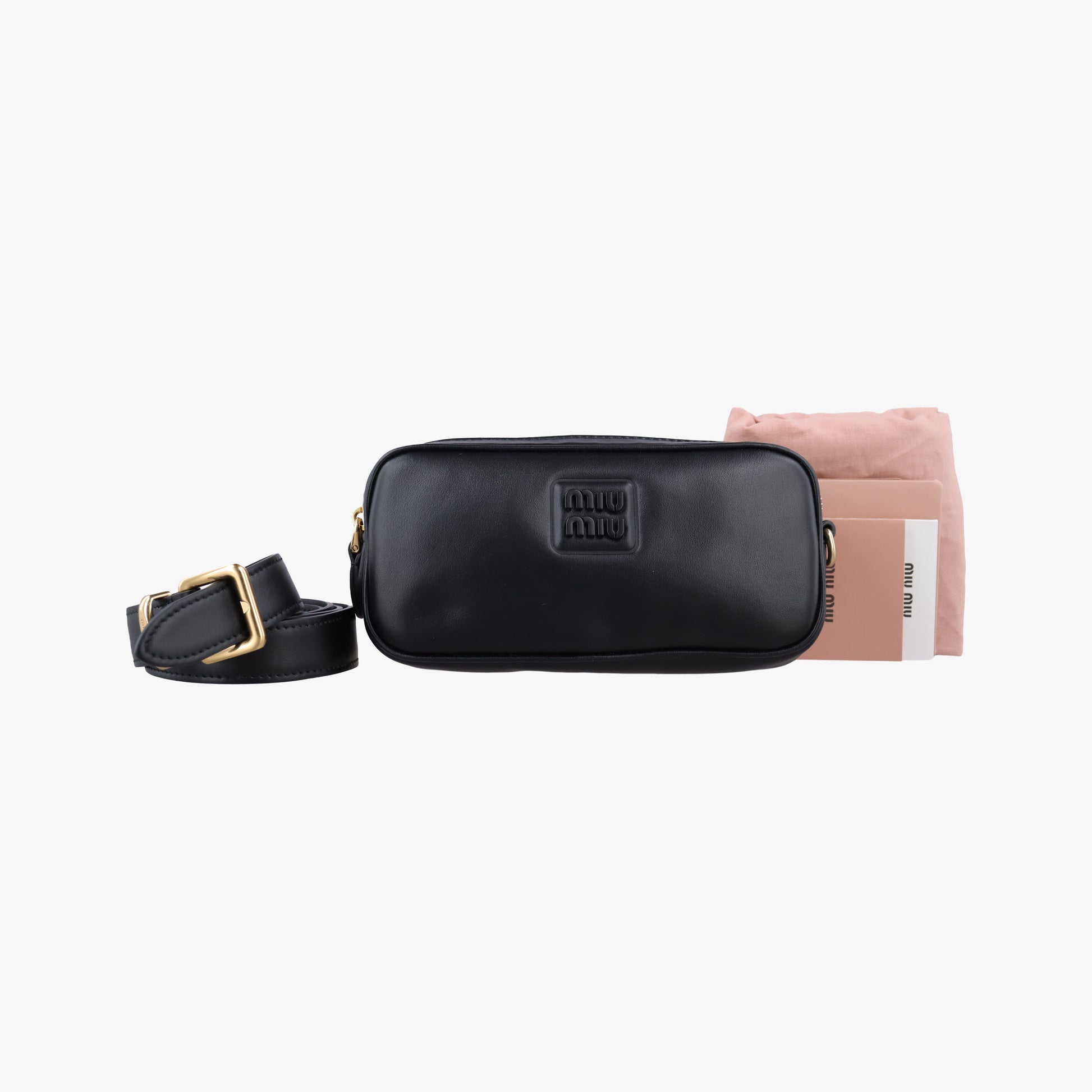 logo Black leather DNP104ロゴ ブラック レザー DNP104