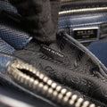 Stripe Navy × Blue × Gray Saffiano Leather 180/Dストライプ ネイビー × ブルー × グレー サフィアーノレザー 180/D