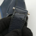 Stripe Navy × Blue × Gray Saffiano Leather 180/Dストライプ ネイビー × ブルー × グレー サフィアーノレザー 180/D