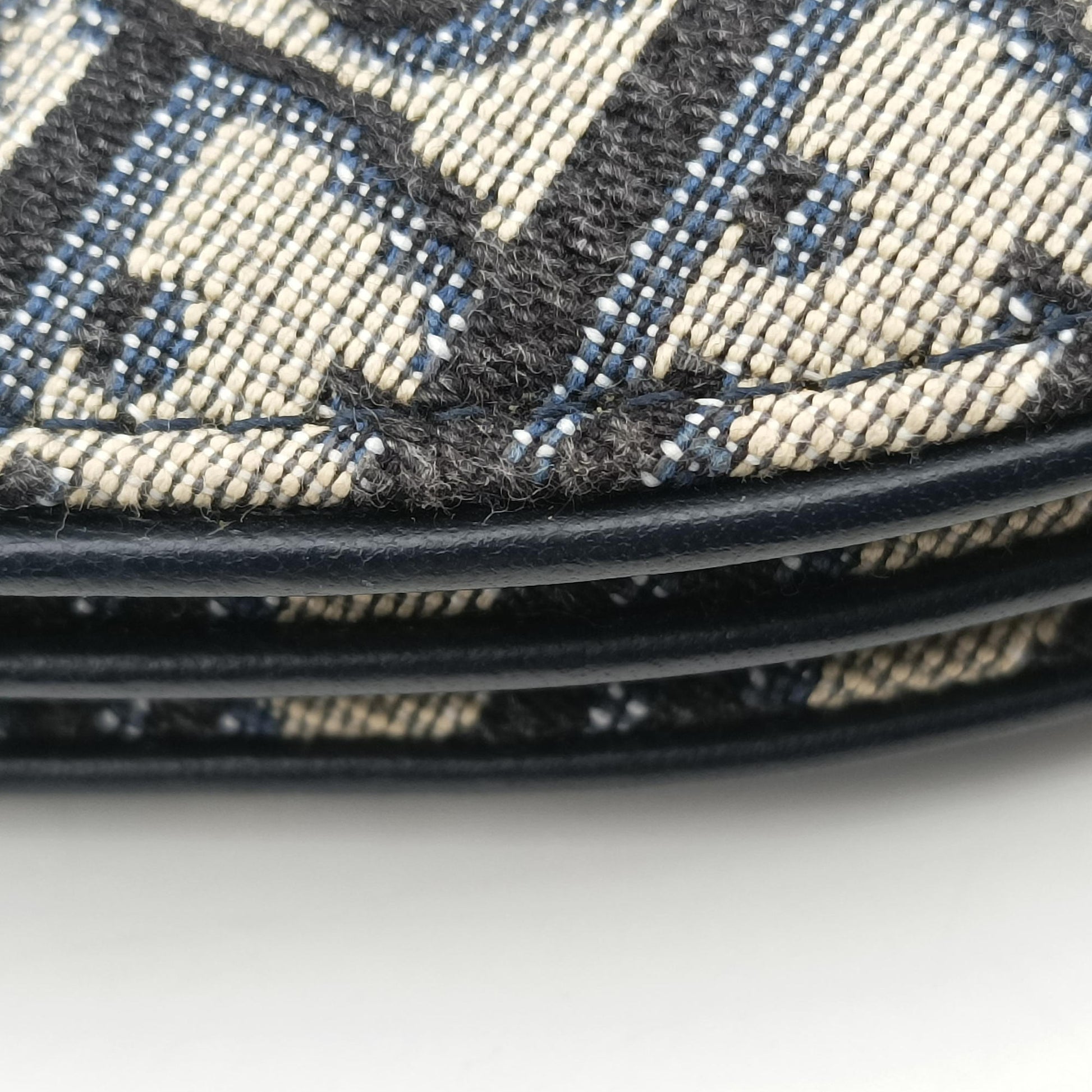 Saddle Navy Jacquard×Leather 12-MA-0149サドル ネイビー ジャガード×レザー 12-MA-0149