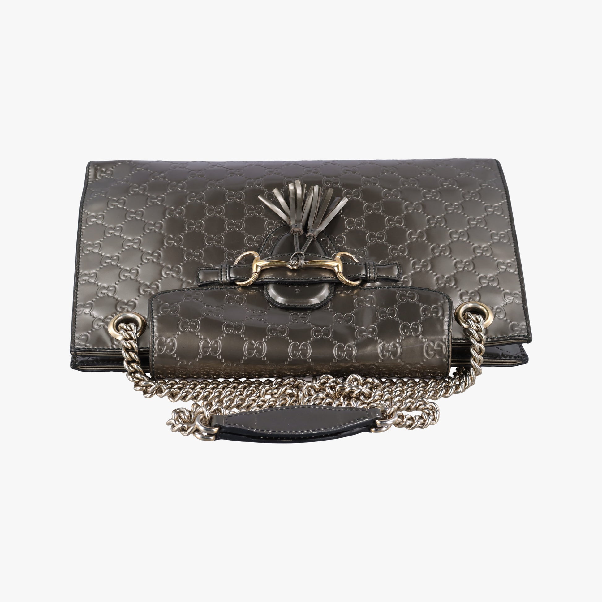 Emily Dark gold Patent Leather 295403 E017065542エミリー ダークゴールド パテント 295403 E017065542