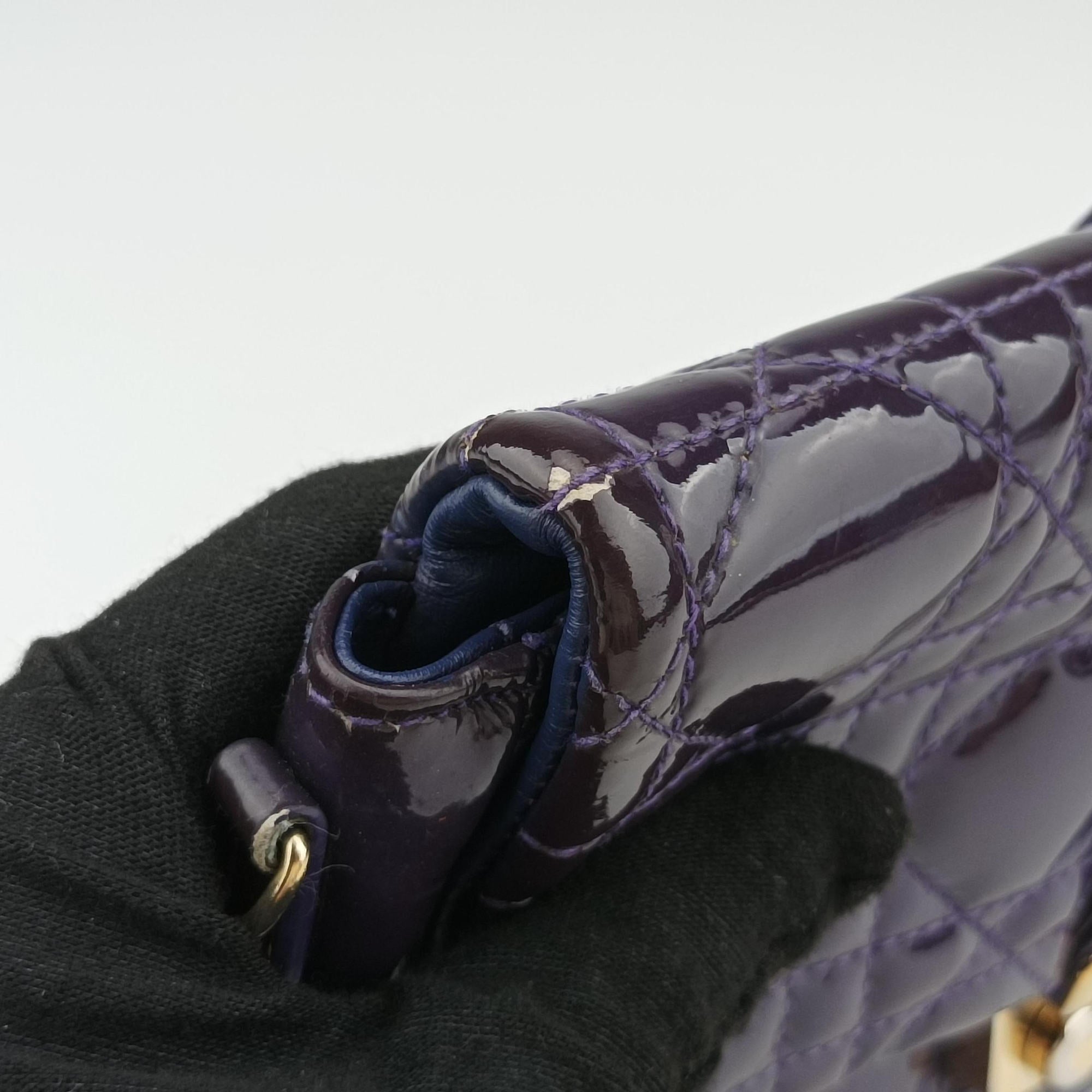 Miss Dior Cannage New Rock Purple Patent 24-MA-0193ミス ディオール カナージュ ニューロック パープル パテント 24-MA-0193