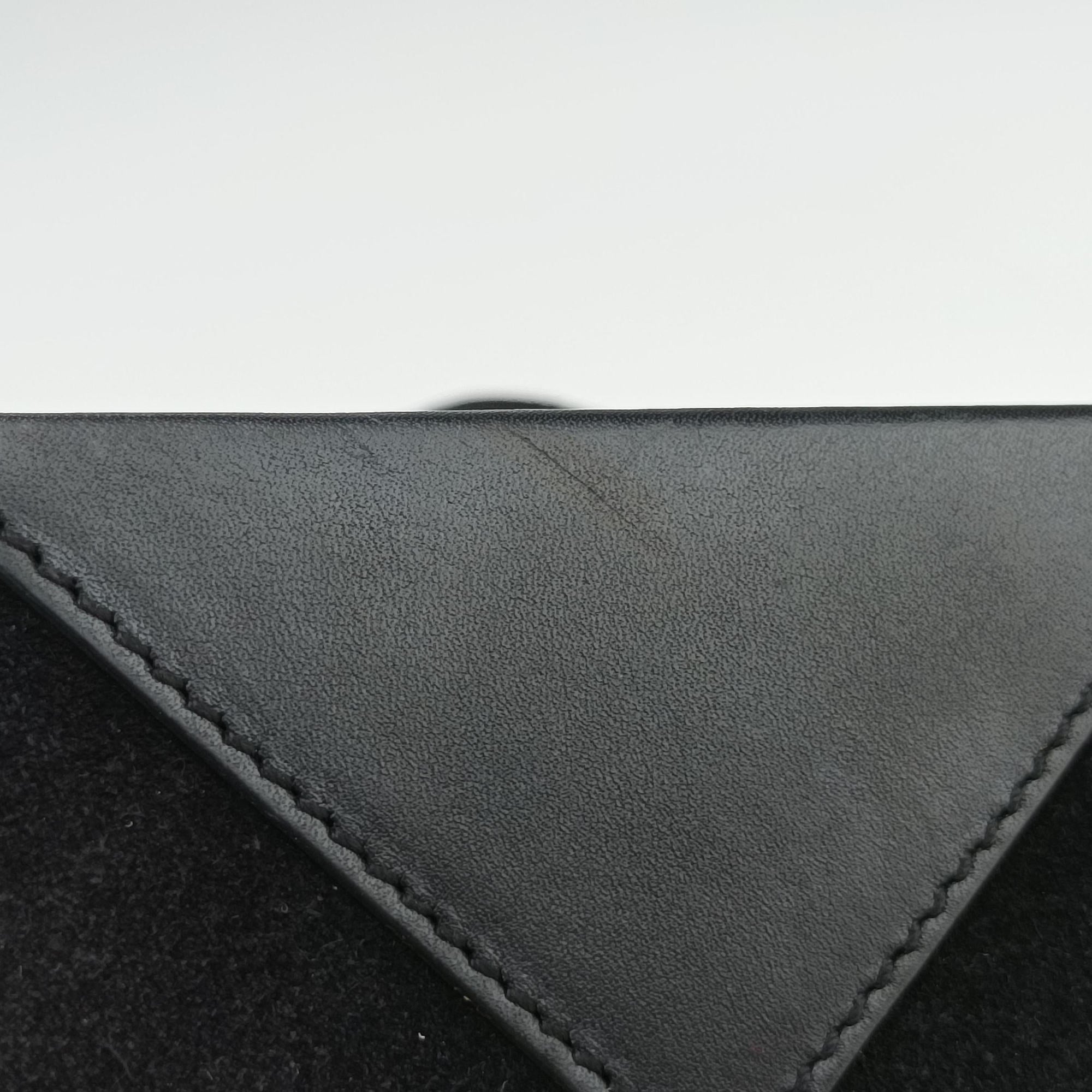 Small Betty Flap Black Suede × Leather 314516 BCI314516.0216ベティ スモール ブラック スエード × レザー 314516 BCI314516.0216