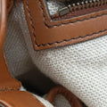 Lady Web Brown canvas×leather 383848 D019281185レディ ウェブ ブラウン キャンバス×レザー 383848 D019281185