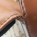 Lady Web Brown canvas×leather 383848 D019281185レディ ウェブ ブラウン キャンバス×レザー 383848 D019281185