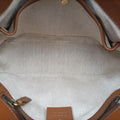 Lady Web Brown canvas×leather 383848 D019281185レディ ウェブ ブラウン キャンバス×レザー 383848 D019281185
