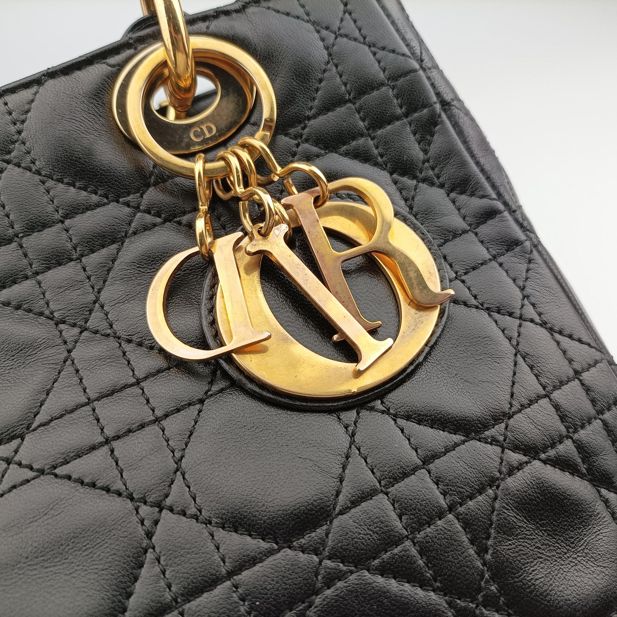 Lady Dior Black lambskin MA-0917レディディオール ブラック ラムスキン MA-0917