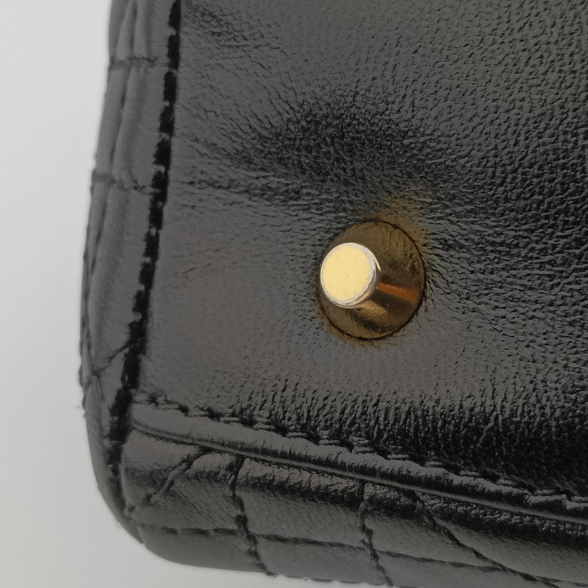 Lady Dior Black lambskin MA-0917レディディオール ブラック ラムスキン MA-0917