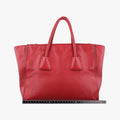 Twin Pocket Winged Tote Red Leather BN2619 110ツイン ポケット ウィング トート レッド レザー BN2619 110