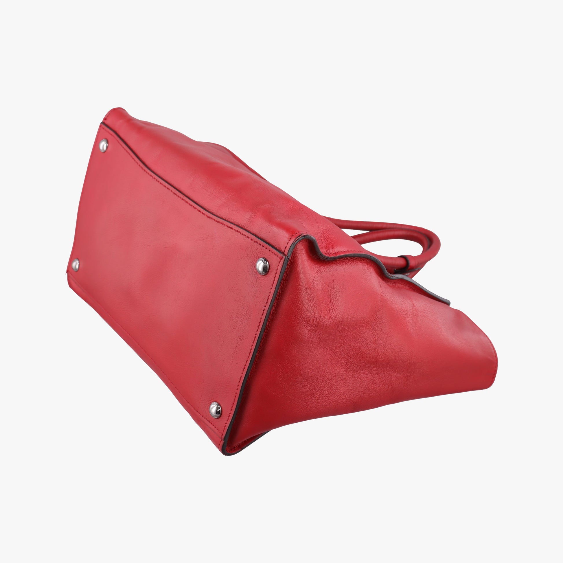 Twin Pocket Winged Tote Red Leather BN2619 110ツイン ポケット ウィング トート レッド レザー BN2619 110