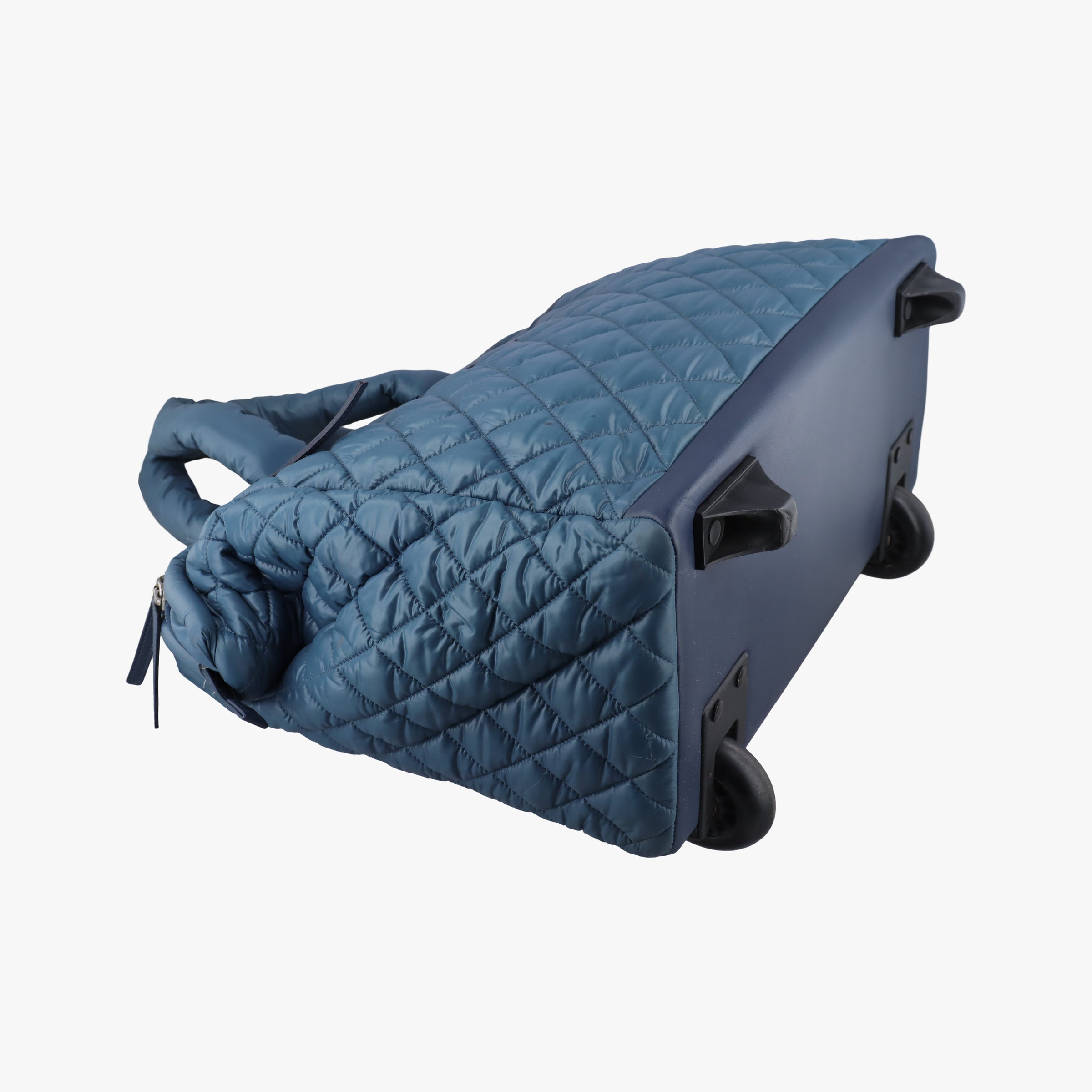 Cococoon Quilting Blue Nylon×Leather A47107 13664271コココクーン キルティング ブルー ナイロン×レザー A47107 13664271