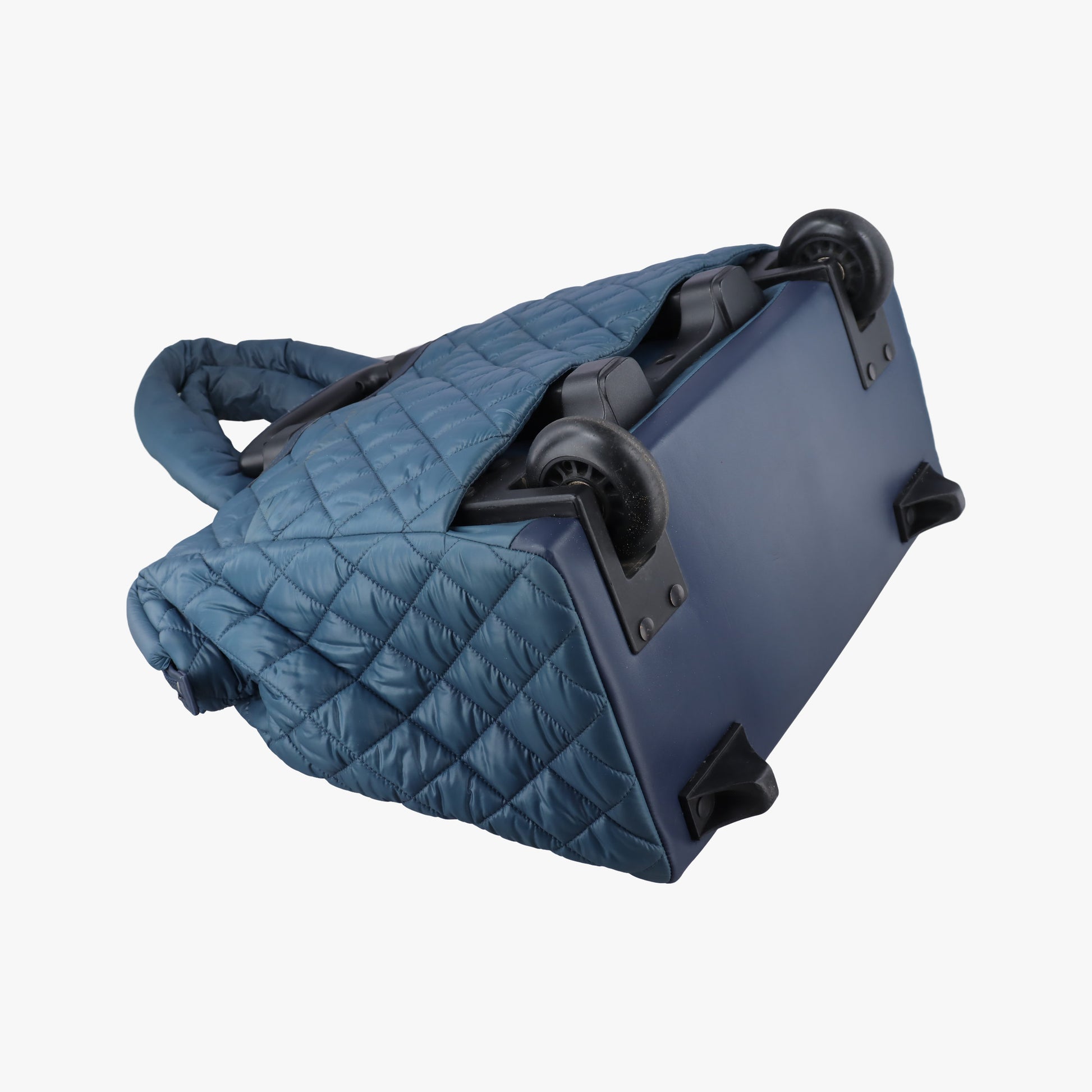 Cococoon Quilting Blue Nylon×Leather A47107 13664271コココクーン キルティング ブルー ナイロン×レザー A47107 13664271