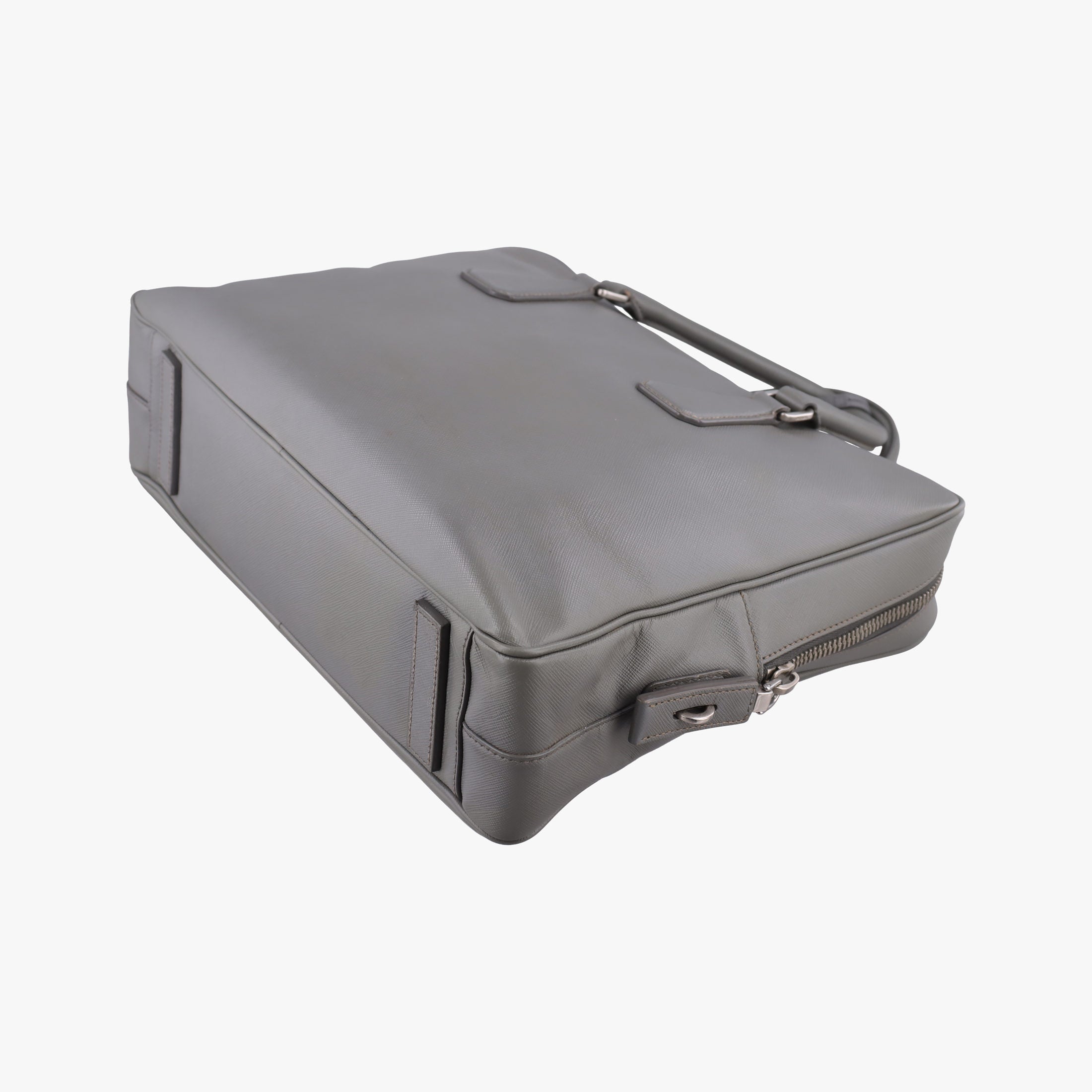 Briefcase Grey SAFFIANO Leather VS305M 58/N 173ブリーフケース グレー サフィアーノレザー VS305M 58/N 173