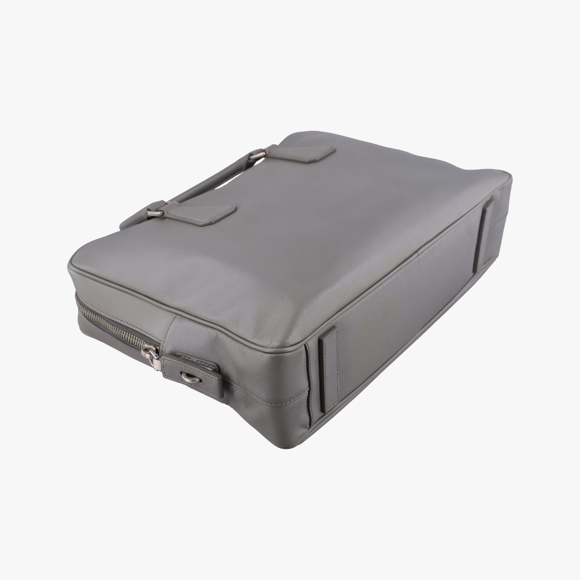 Briefcase Grey SAFFIANO Leather VS305M 58/N 173ブリーフケース グレー サフィアーノレザー VS305M 58/N 173
