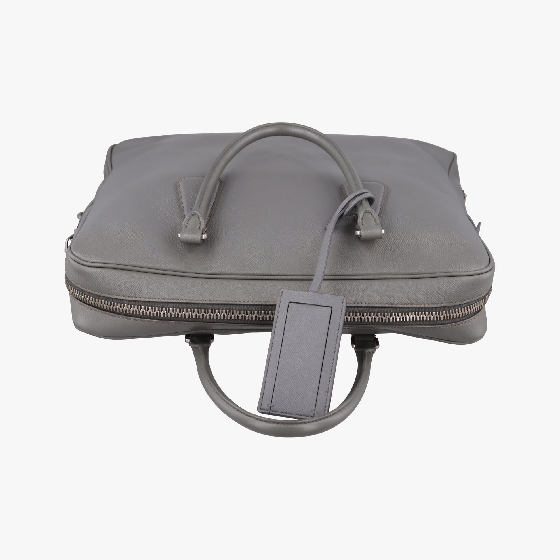 Briefcase Grey SAFFIANO Leather VS305M 58/N 173ブリーフケース グレー サフィアーノレザー VS305M 58/N 173