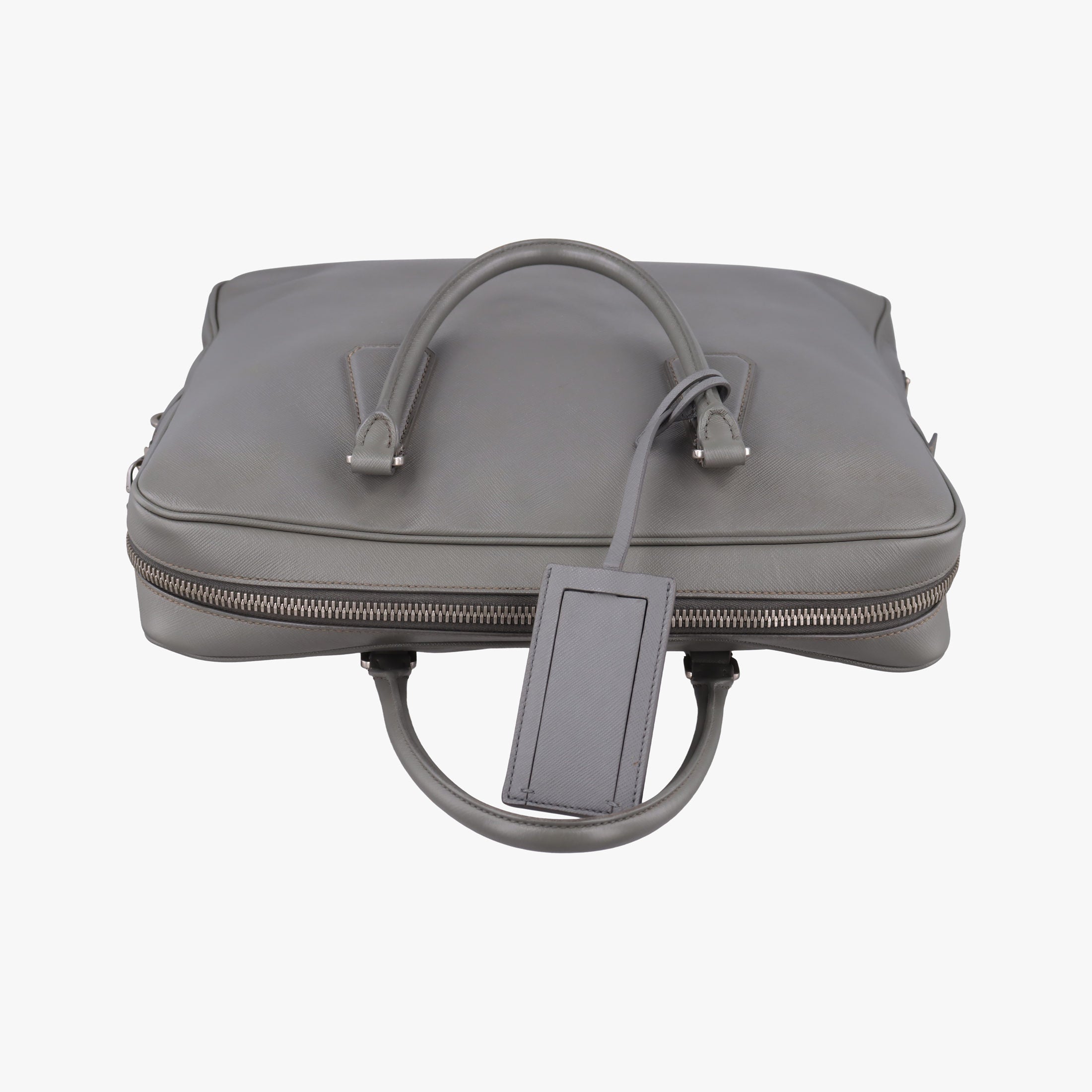 Briefcase Grey SAFFIANO Leather VS305M 58/N 173ブリーフケース グレー サフィアーノレザー VS305M 58/N 173