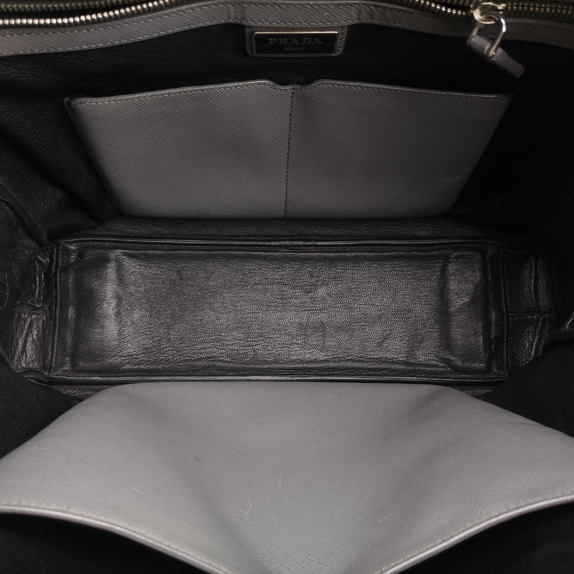 Briefcase Grey SAFFIANO Leather VS305M 58/N 173ブリーフケース グレー サフィアーノレザー VS305M 58/N 173