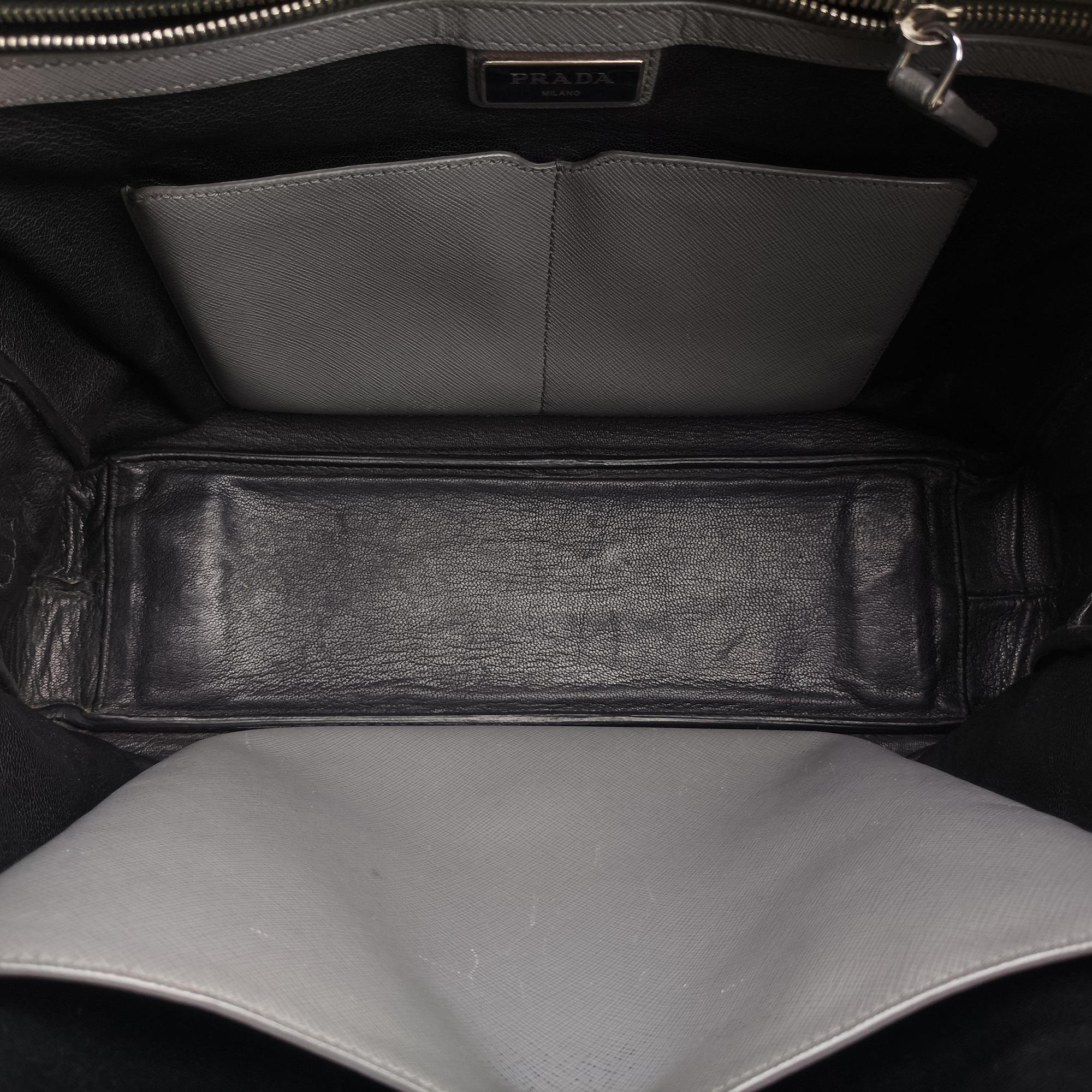 Briefcase Grey SAFFIANO Leather VS305M 58/N 173ブリーフケース グレー サフィアーノレザー VS305M 58/N 173