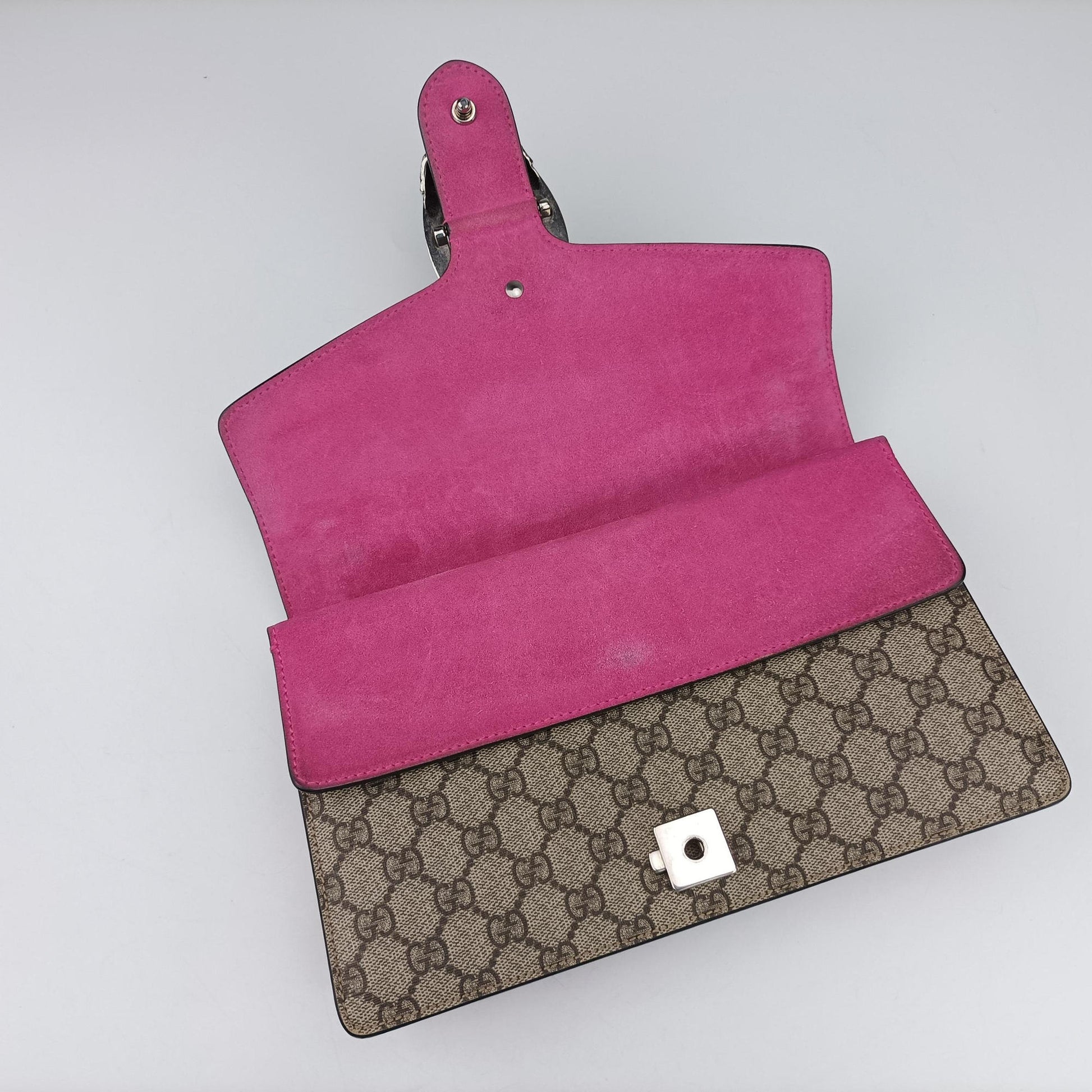 Dionysus Brown×pink PVC coated canvas × suede 400249 E020389482ディオニュソス ブラウン×ピンク PVCコーティングキャンバス×スエード 400249 E020389482