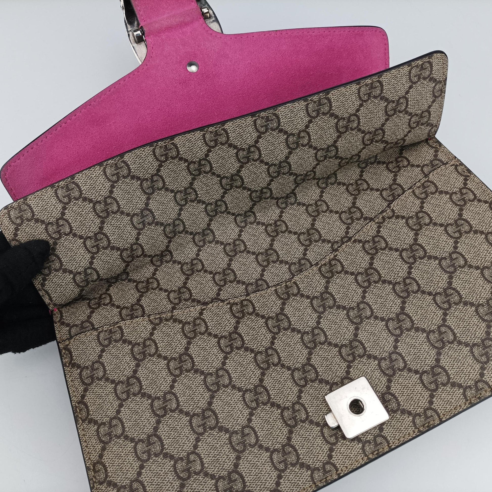 Dionysus Brown×pink PVC coated canvas × suede 400249 E020389482ディオニュソス ブラウン×ピンク PVCコーティングキャンバス×スエード 400249 E020389482