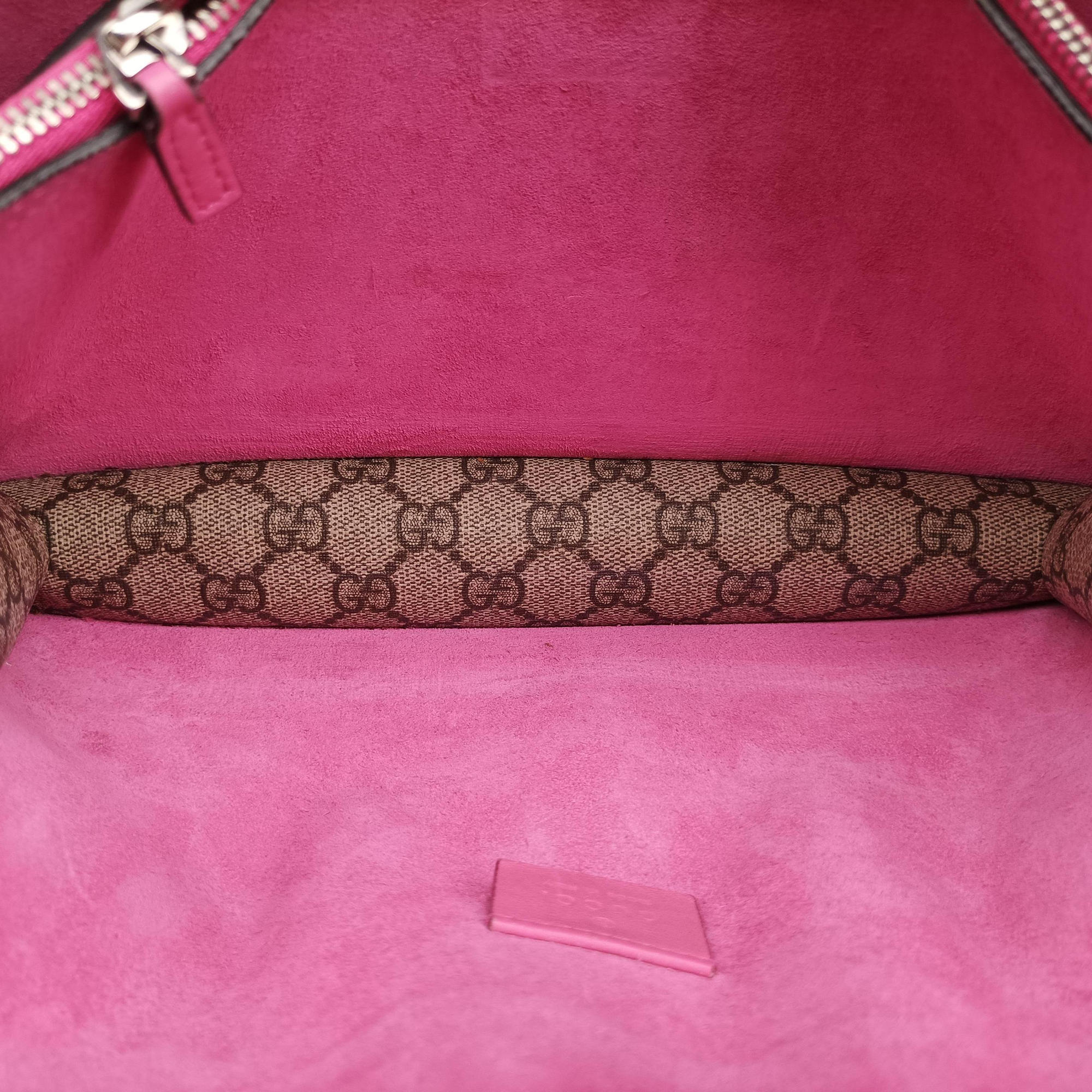 Dionysus Brown×pink PVC coated canvas × suede 400249 E020389482ディオニュソス ブラウン×ピンク PVCコーティングキャンバス×スエード 400249 E020389482