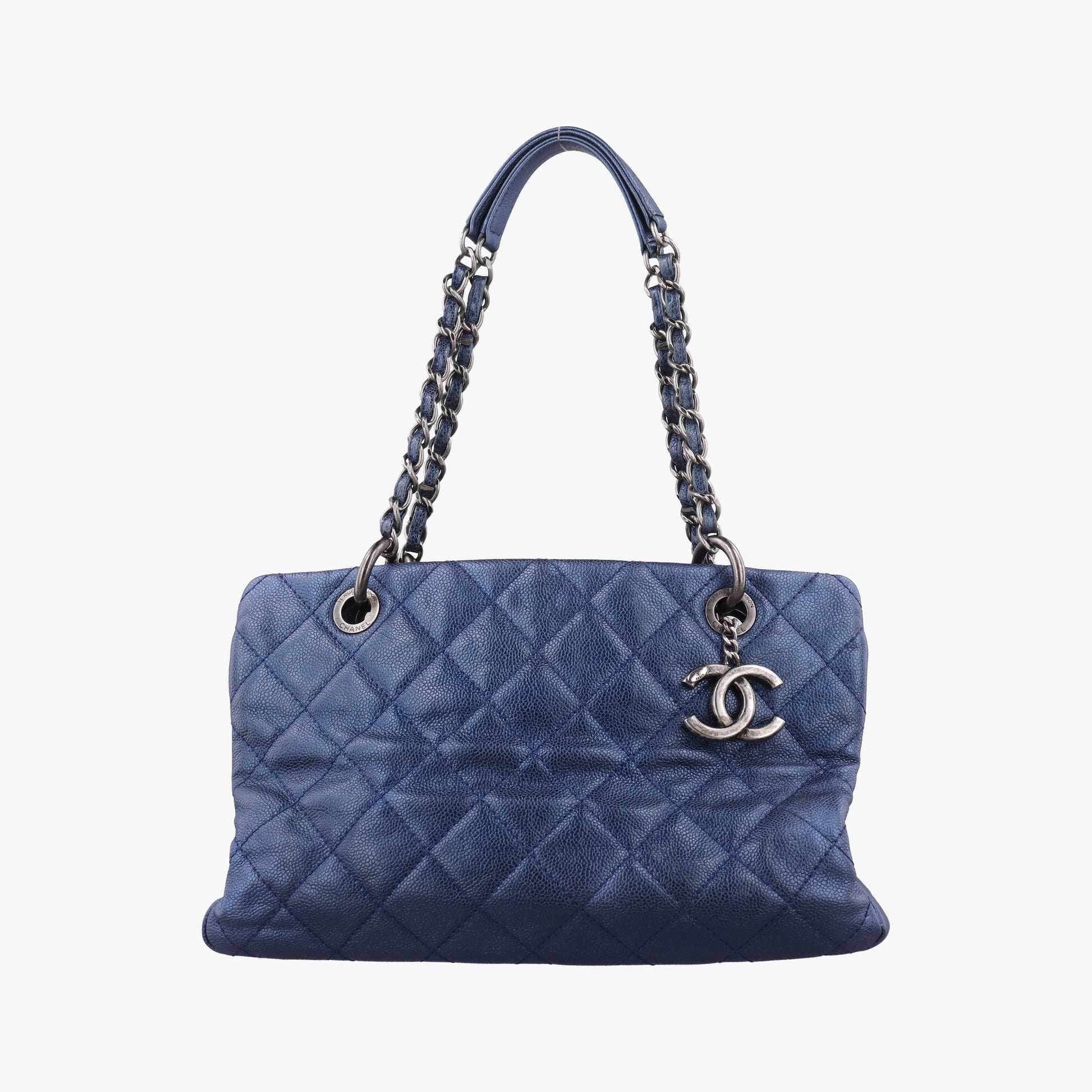 Matelasse Cocomark Blue Caviar Leather A67413 16748358マトラッセ ココマーク ブルー キャビアレザー A67413 16748358
