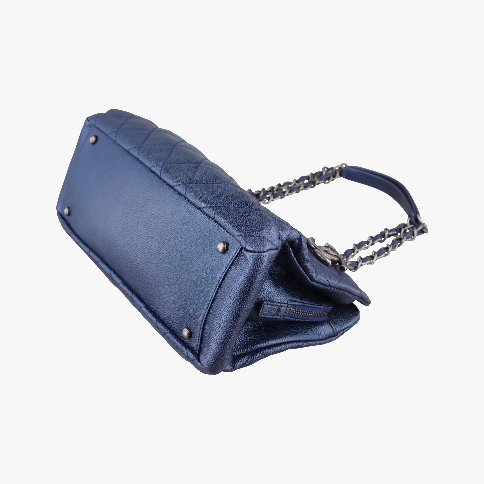 Matelasse Cocomark Blue Caviar Leather A67413 16748358マトラッセ ココマーク ブルー キャビアレザー A67413 16748358