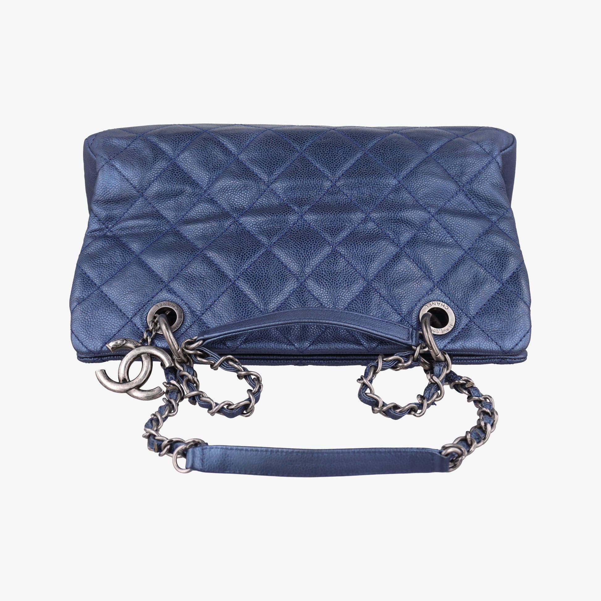 Matelasse Cocomark Blue Caviar Leather A67413 16748358マトラッセ ココマーク ブルー キャビアレザー A67413 16748358