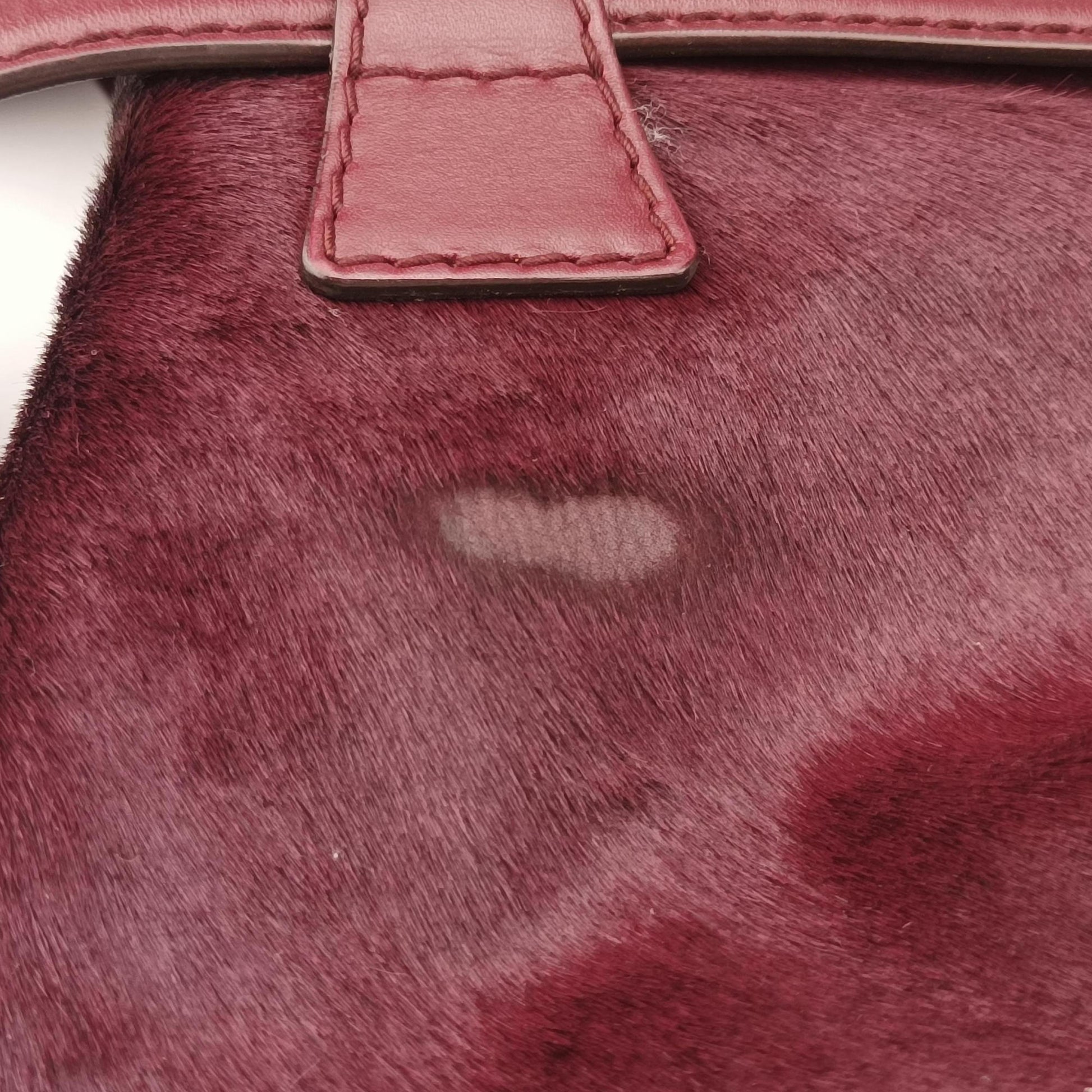 Stirrup Exotic Horsebit Burgundy ponyhair 296855 G013022204スターラップ エキゾチック ホースビット ワインレッド ハラコ 296855 G013022204