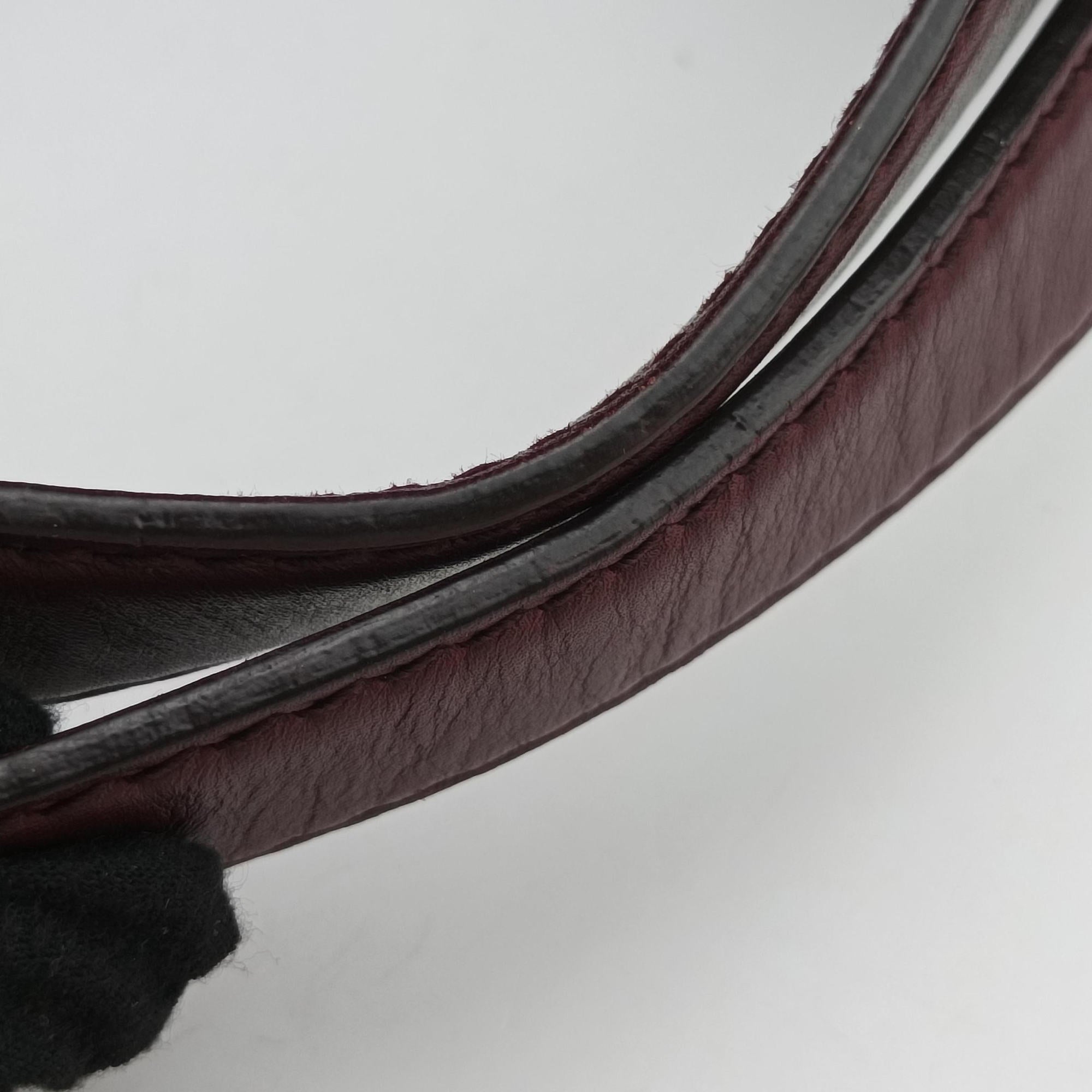 Stirrup Exotic Horsebit Burgundy ponyhair 296855 G013022204スターラップ エキゾチック ホースビット ワインレッド ハラコ 296855 G013022204