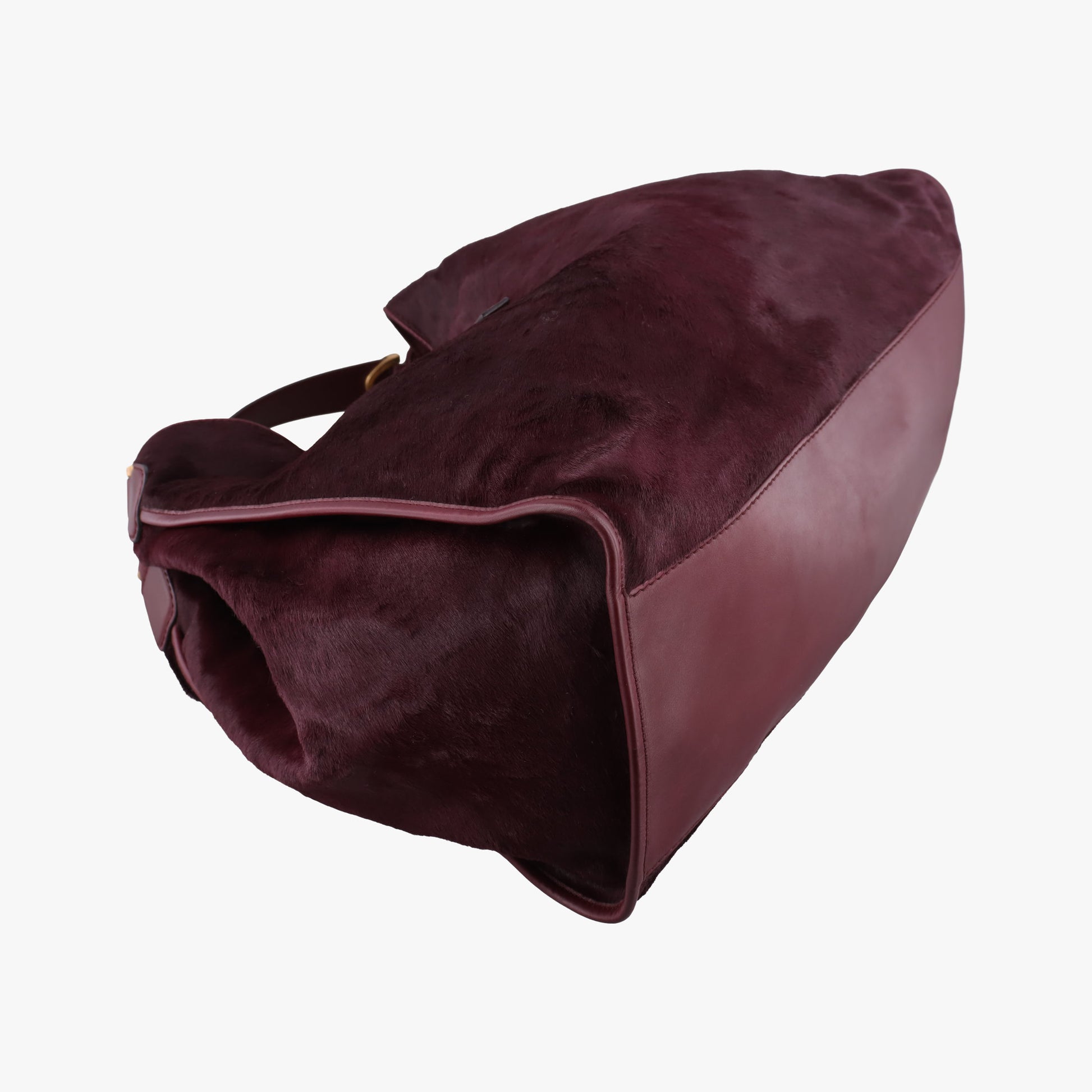 Stirrup Exotic Horsebit Burgundy ponyhair 296855 G013022204スターラップ エキゾチック ホースビット ワインレッド ハラコ 296855 G013022204