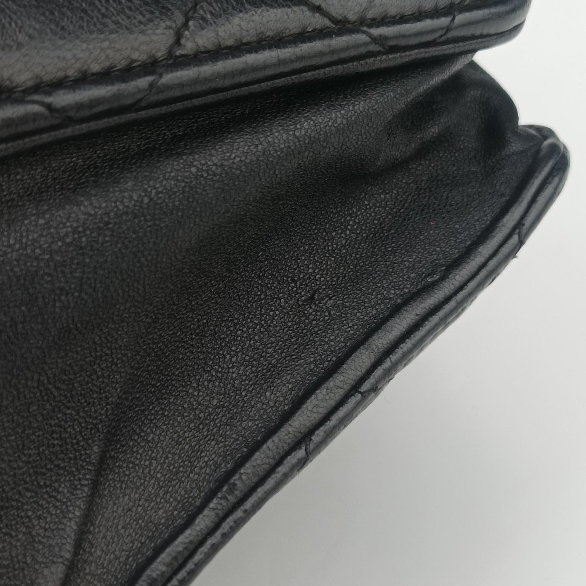 Matelasse coco mark Black lambskin A33814 17558280マトラッセ ココマーク ブラック ラムスキン A33814 17558280