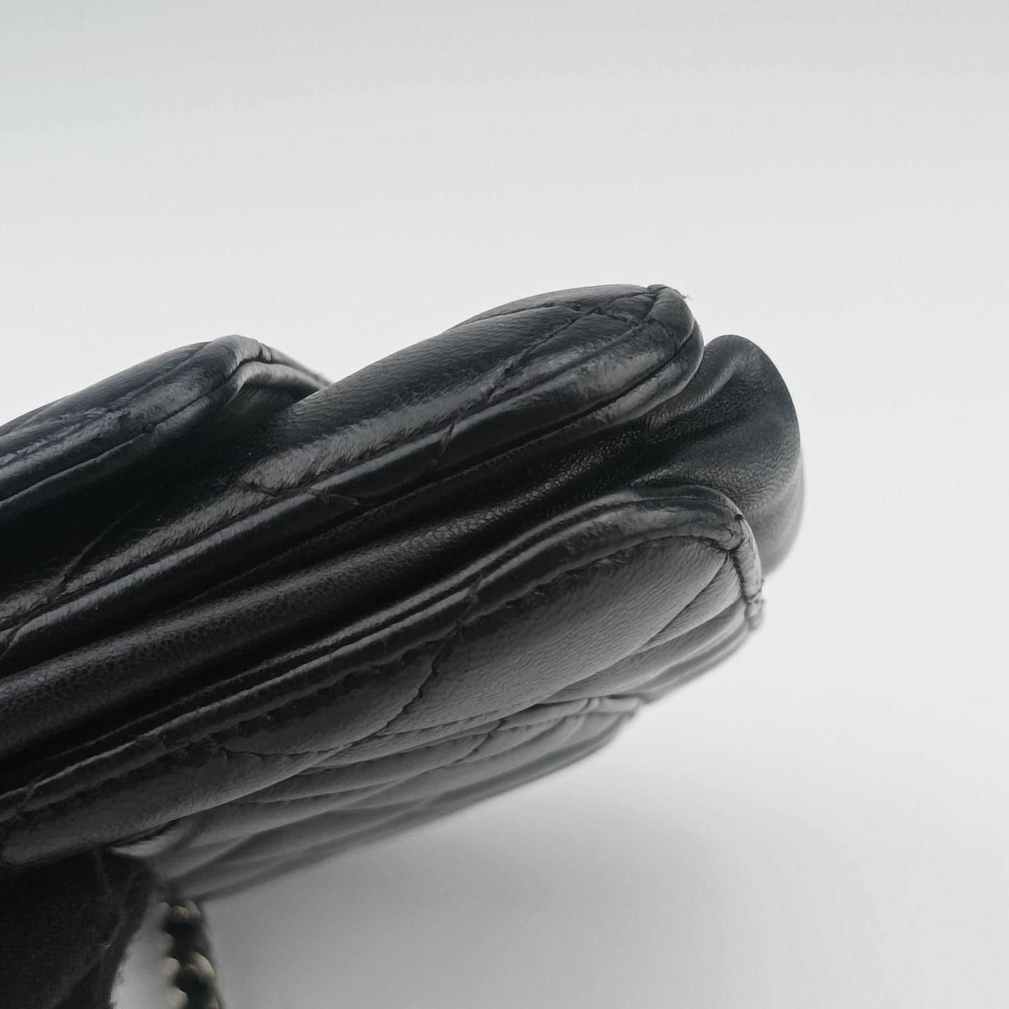 Matelasse coco mark Black lambskin A33814 17558280マトラッセ ココマーク ブラック ラムスキン A33814 17558280