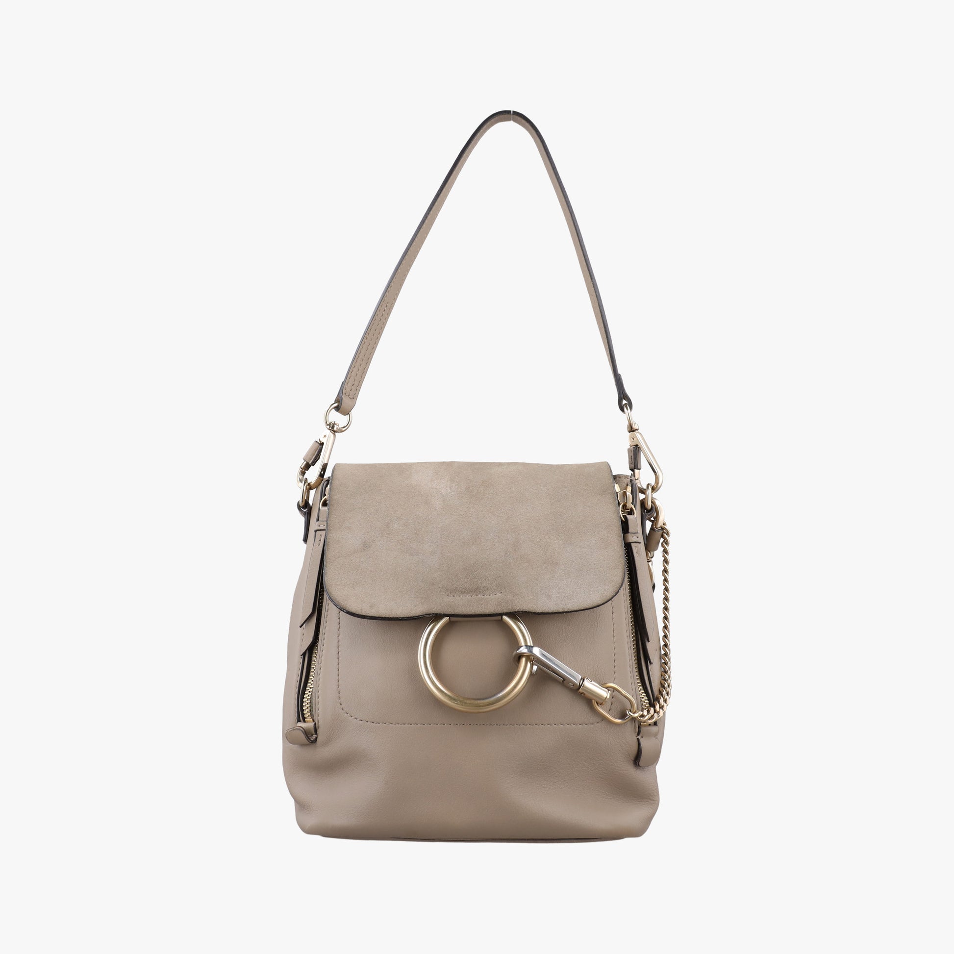 FAYE mini Grey Suede × leather 03 17 70 65 2フェイ ミニ グレー スエード×レザー 03 17 70 65 2