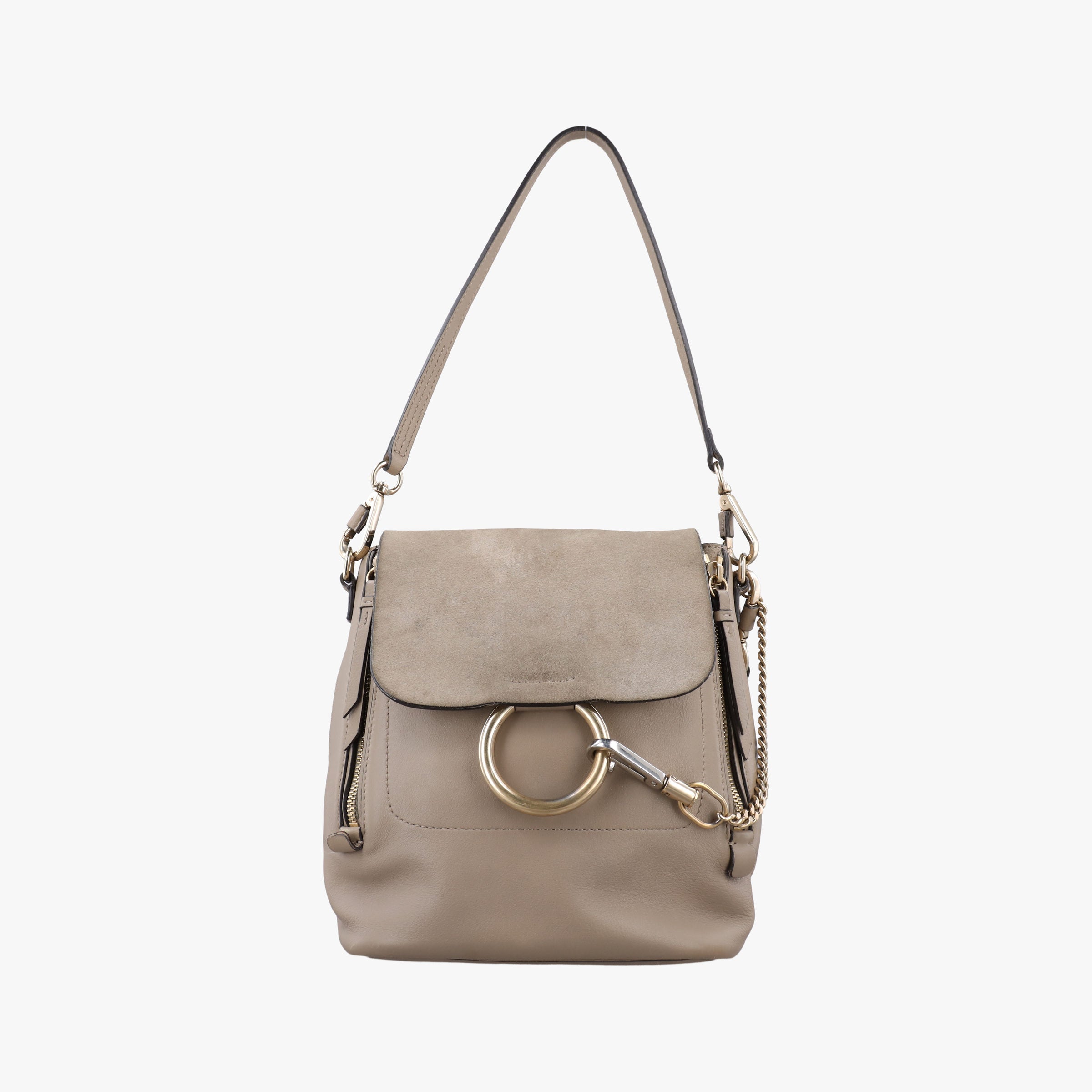 FAYE mini Grey Suede × leather 03 17 70 65 2フェイ ミニ グレー スエード×レザー 03 17 70 65 2
