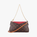 PALLAS Clutch brown×CERISE Monogram Canvas×calf leather M41638 CA0198パラス クラッチ モノグラム/ブラウン×スリーズ モノグラムキャンバス×カーフレザー M41638 CA0198