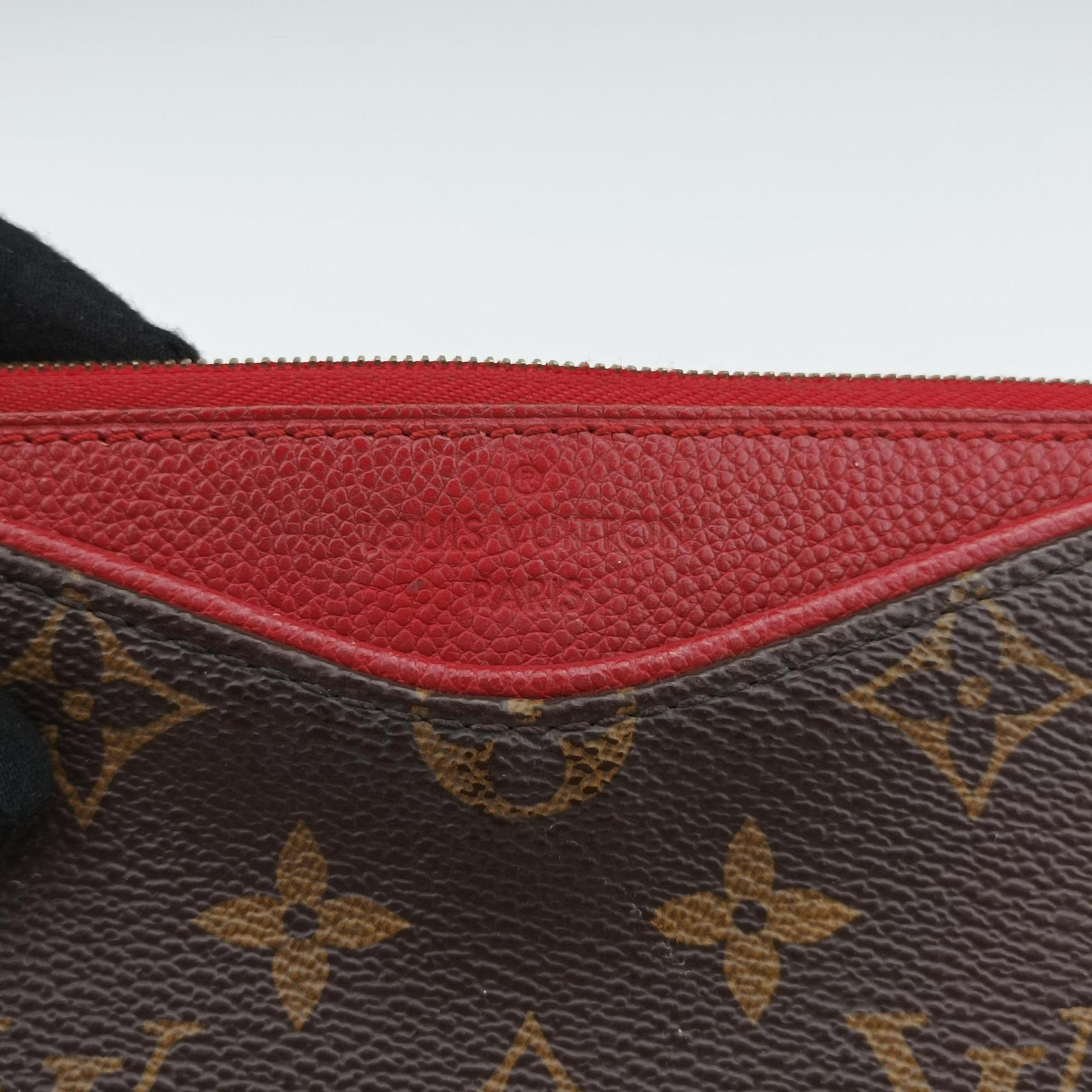 PALLAS Clutch brown×CERISE Monogram Canvas×calf leather M41638 CA0198パラス クラッチ モノグラム/ブラウン×スリーズ モノグラムキャンバス×カーフレザー M41638 CA0198