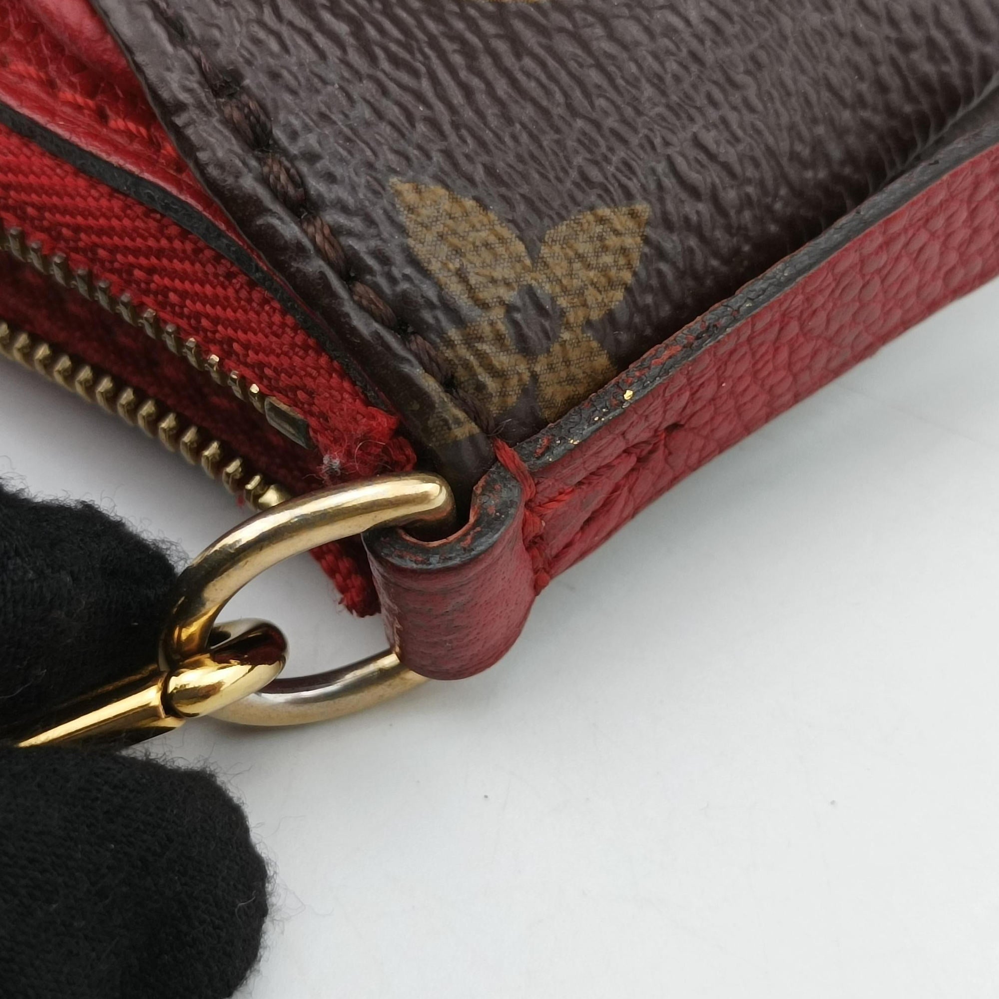 PALLAS Clutch brown×CERISE Monogram Canvas×calf leather M41638 CA0198パラス クラッチ モノグラム/ブラウン×スリーズ モノグラムキャンバス×カーフレザー M41638 CA0198