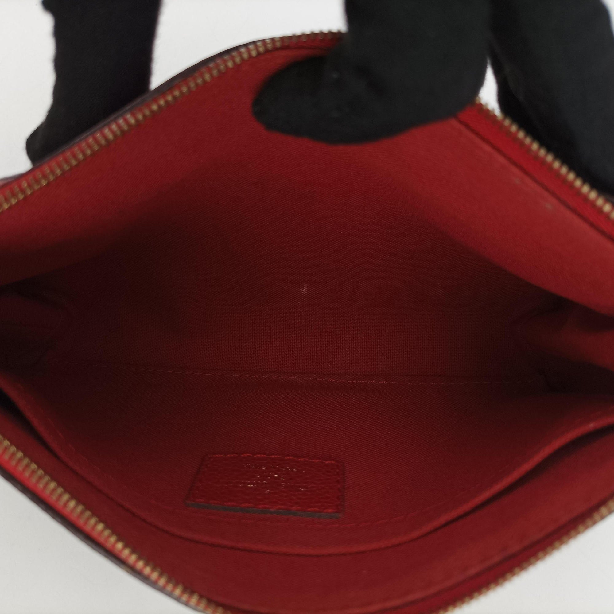PALLAS Clutch brown×CERISE Monogram Canvas×calf leather M41638 CA0198パラス クラッチ モノグラム/ブラウン×スリーズ モノグラムキャンバス×カーフレザー M41638 CA0198