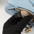 Interlocking G charm Dome Blue Leather 449661 Lot number unknownインターロッキングG チャーム ドーム ブルー レザー 449661 製番不明