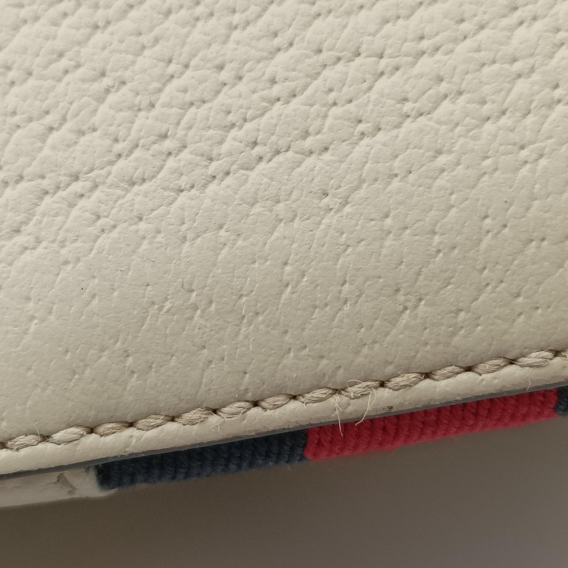 Ophidia White×Navy×Red Leather 499621 E029449909オフィディア ホワイト×ネイビー×レッド レザー 499621 E029449909