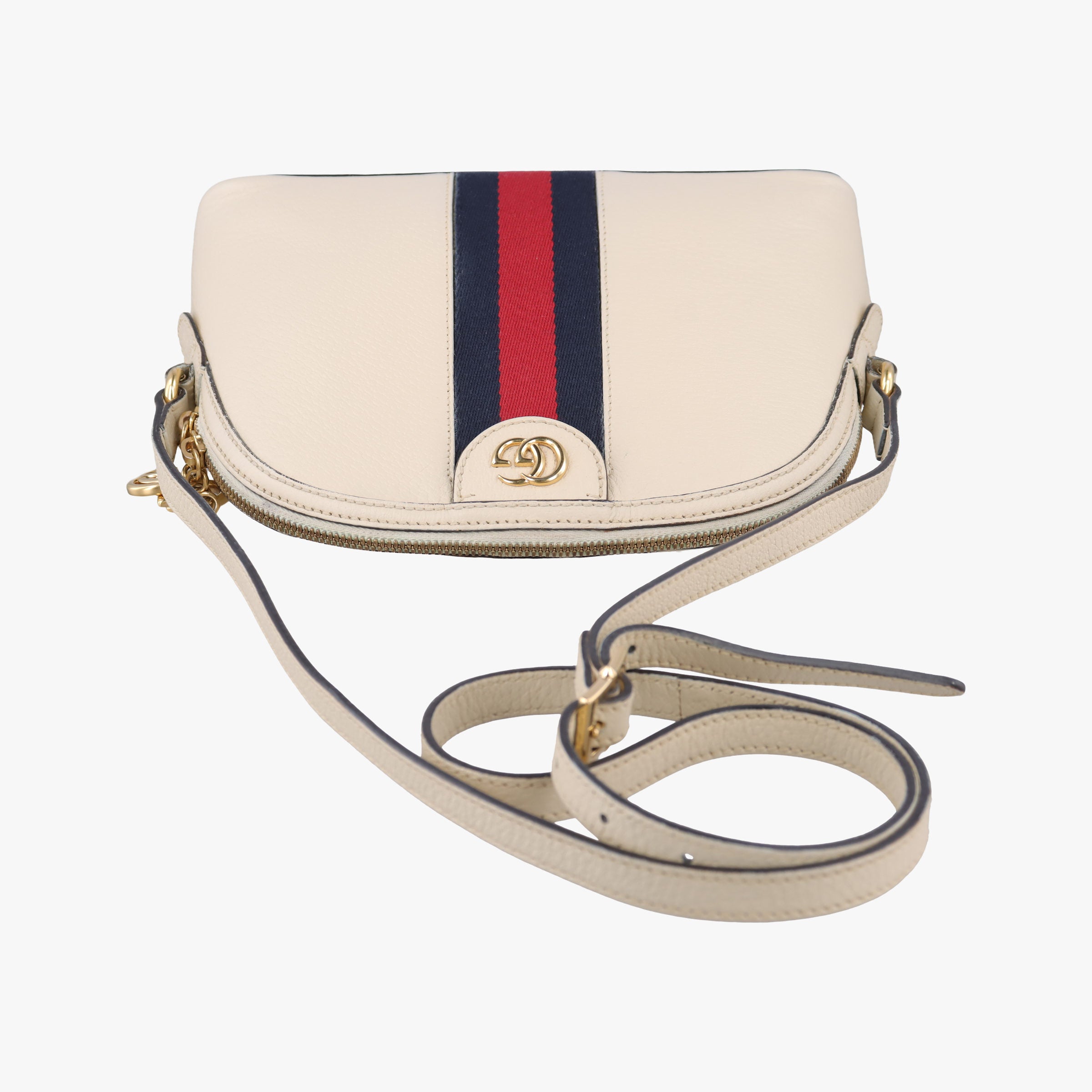 Ophidia White×Navy×Red Leather 499621 E029449909オフィディア ホワイト×ネイビー×レッド レザー 499621 E029449909