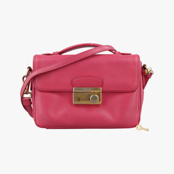 Sound Satchel Pink SAFFIANO Leather BT0960 117サウンド サッチェル ピンク サフィアーノレザー BT0960 117